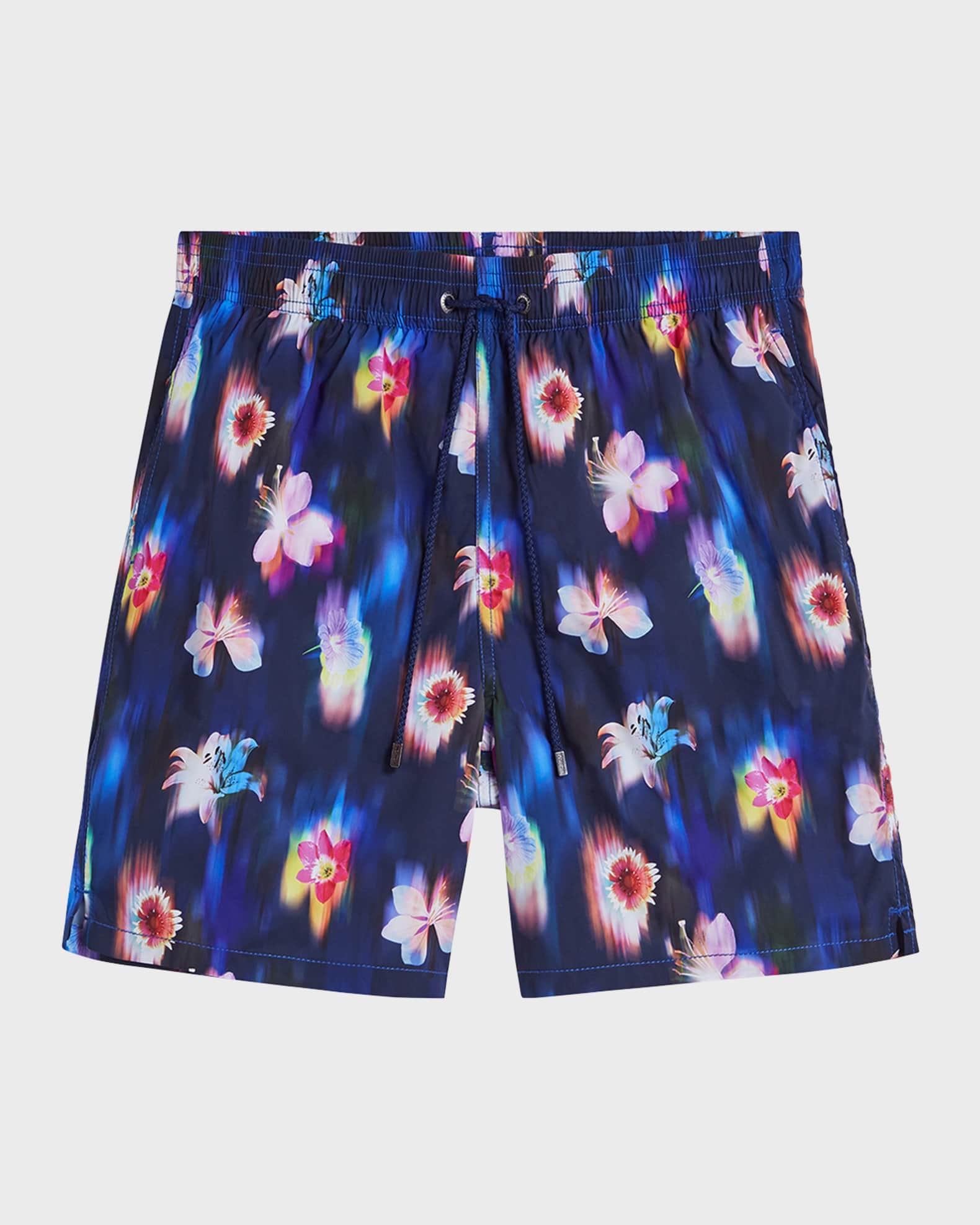 Bugatchi Men s Cosmo Neon Floral Swim Trunks Neiman Marcus