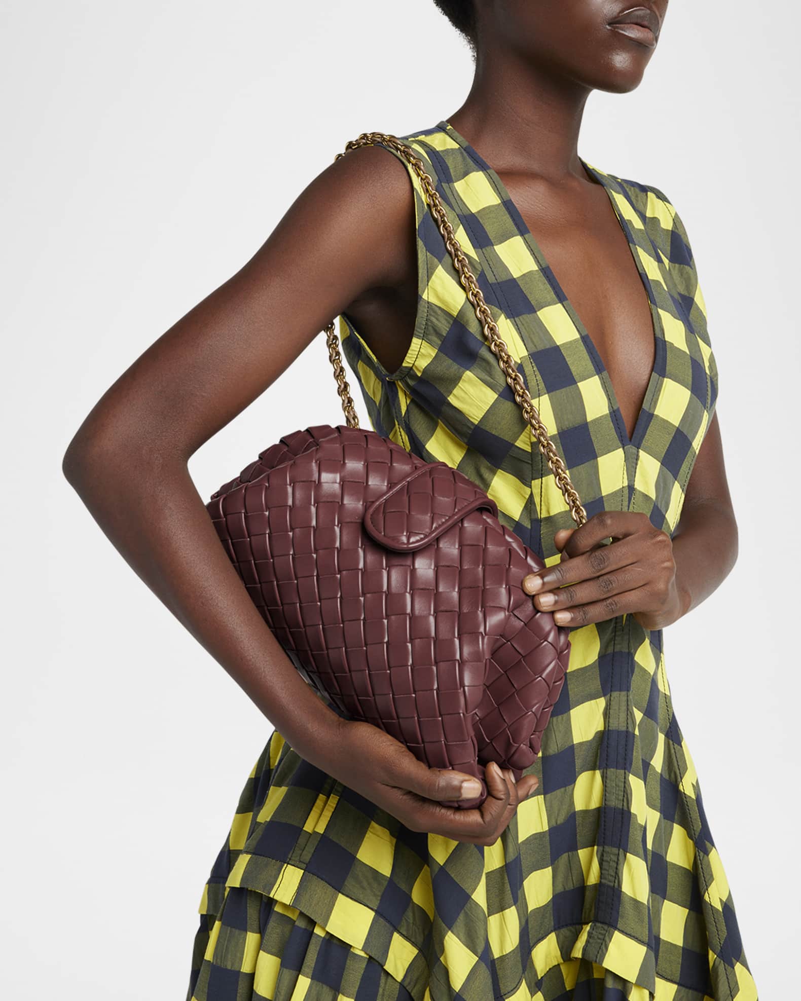 Bottega Veneta Teen Lauren 1980 Bag with Chain | Neiman Marcus