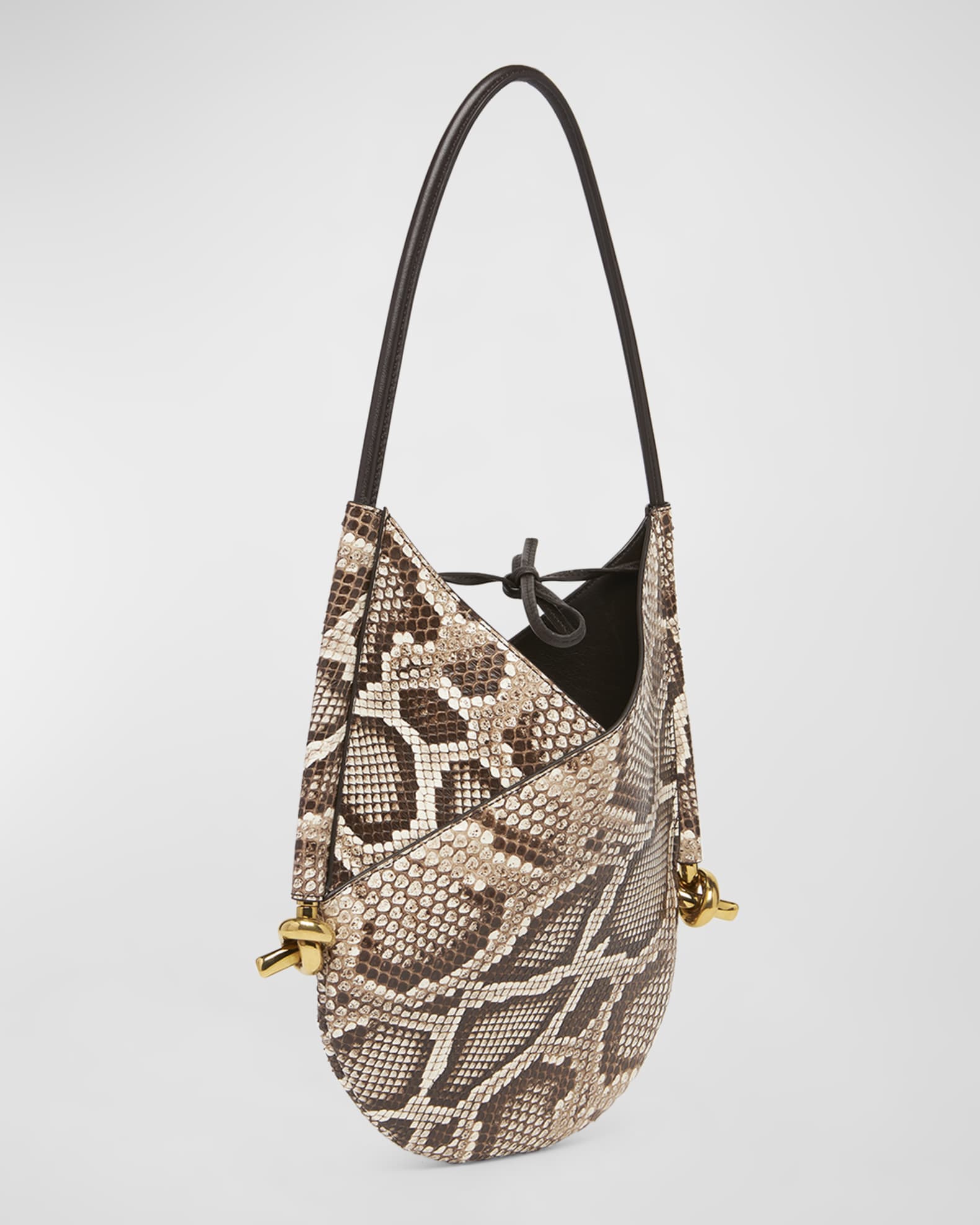 国内発送【BOTTEGA VENETA】ミニ ソルスティス バッグ サペーレ Bottega Veneta Solstice Small Python Shoulder Bag | Neiman
