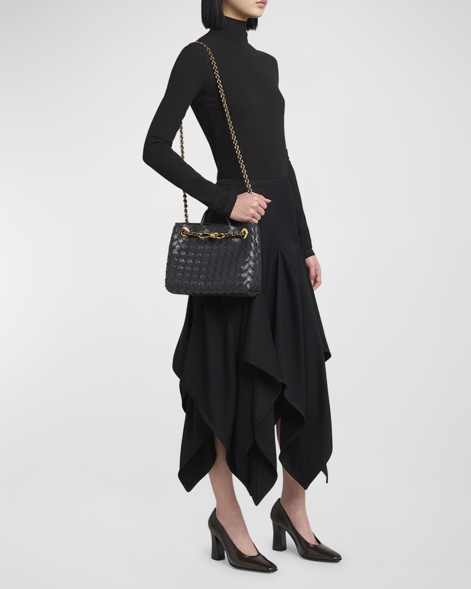 Bottega Veneta Small Andiamo Shoulder Bag with Chain Strap Neiman Marcus