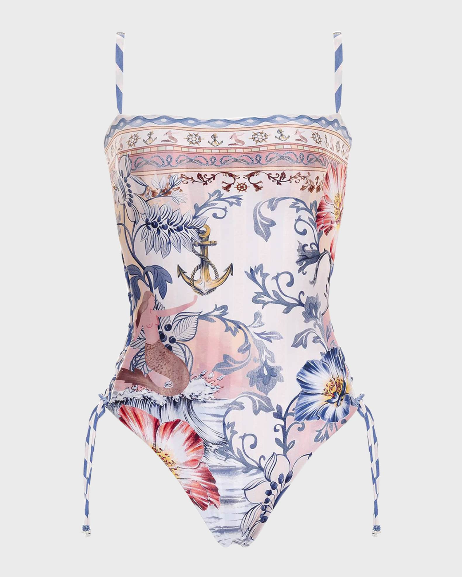 Agua Bendita Mariel Kai Reversible One-Piece Swimsuit | Neiman Marcus