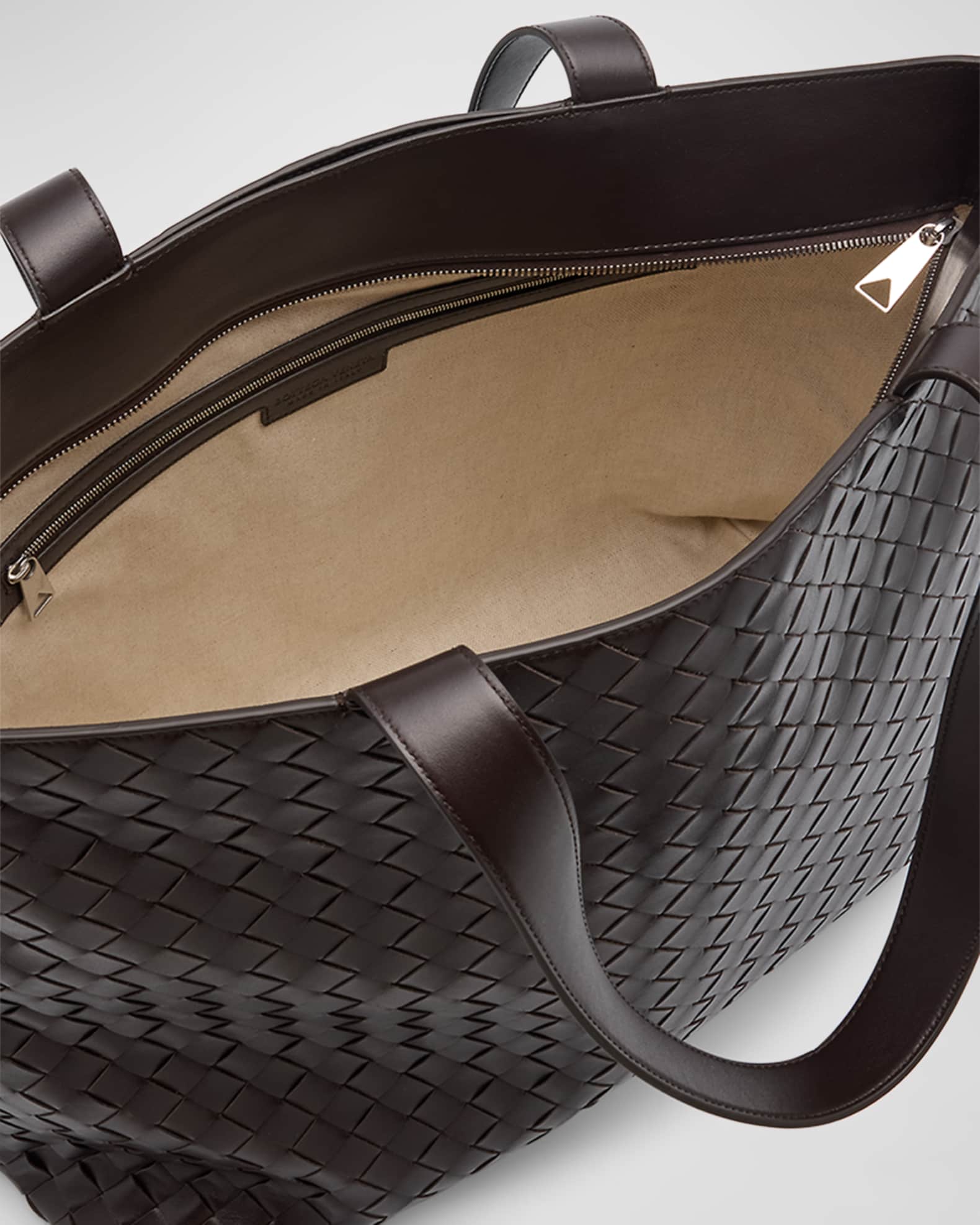 Bottega Veneta Men's Large Intrecciato Leather Tote Bag