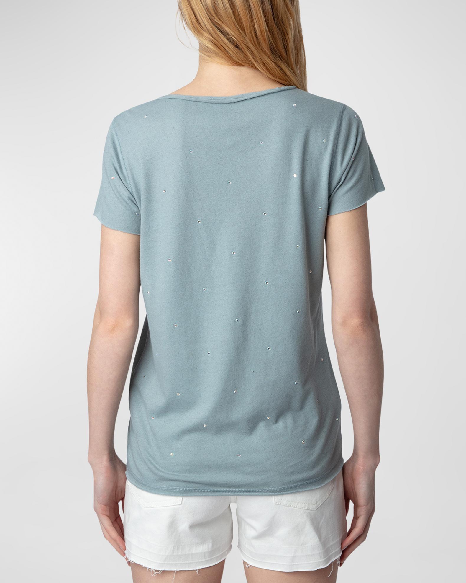 T-shirt Zadig & Voltaire - Taille S - Couleur Grise - Coton - Occasion En Très Bon état (TBE)