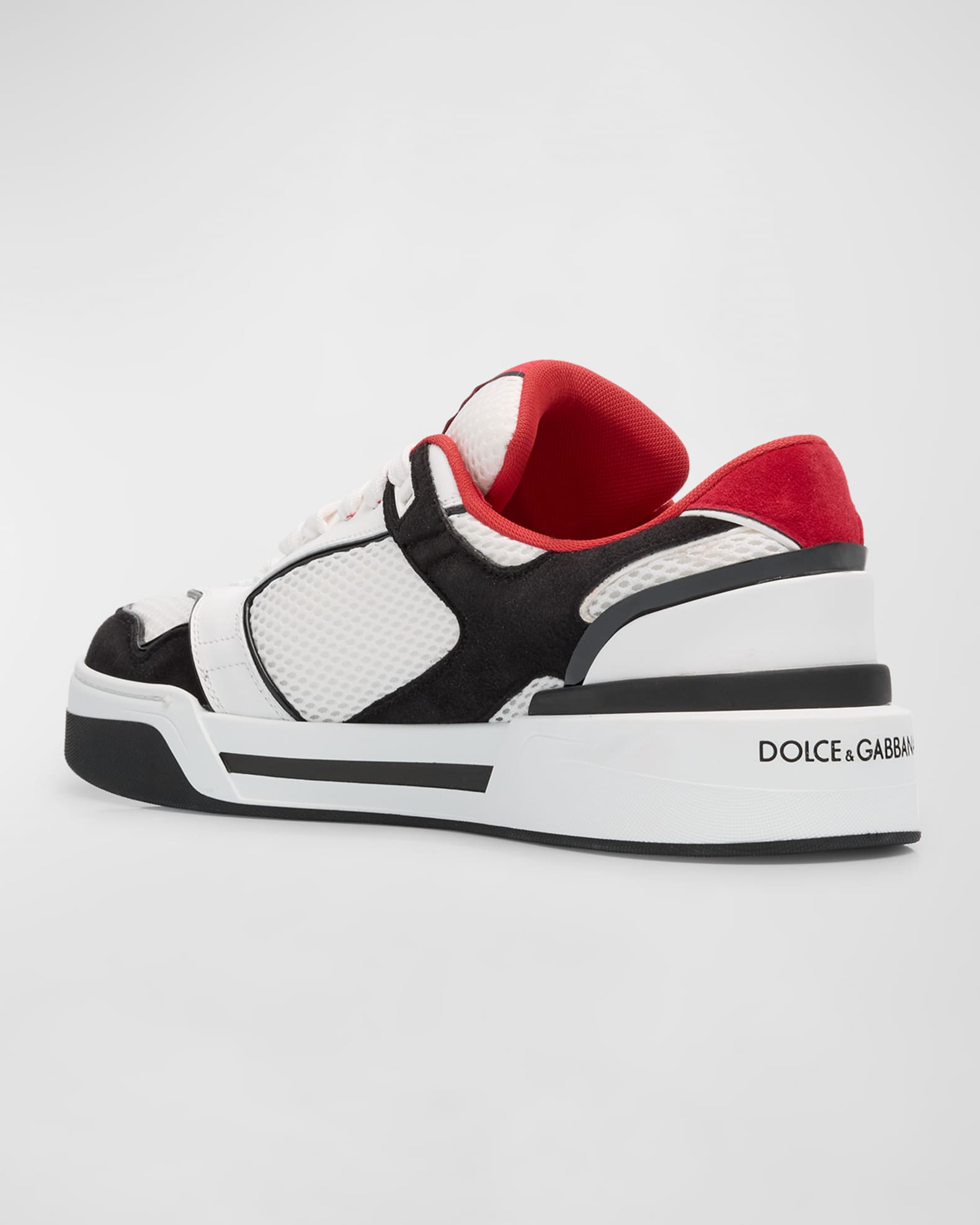 Dolce Gabbana Men s New Roma Mix Media Low Top Sneakers Neiman Marcus