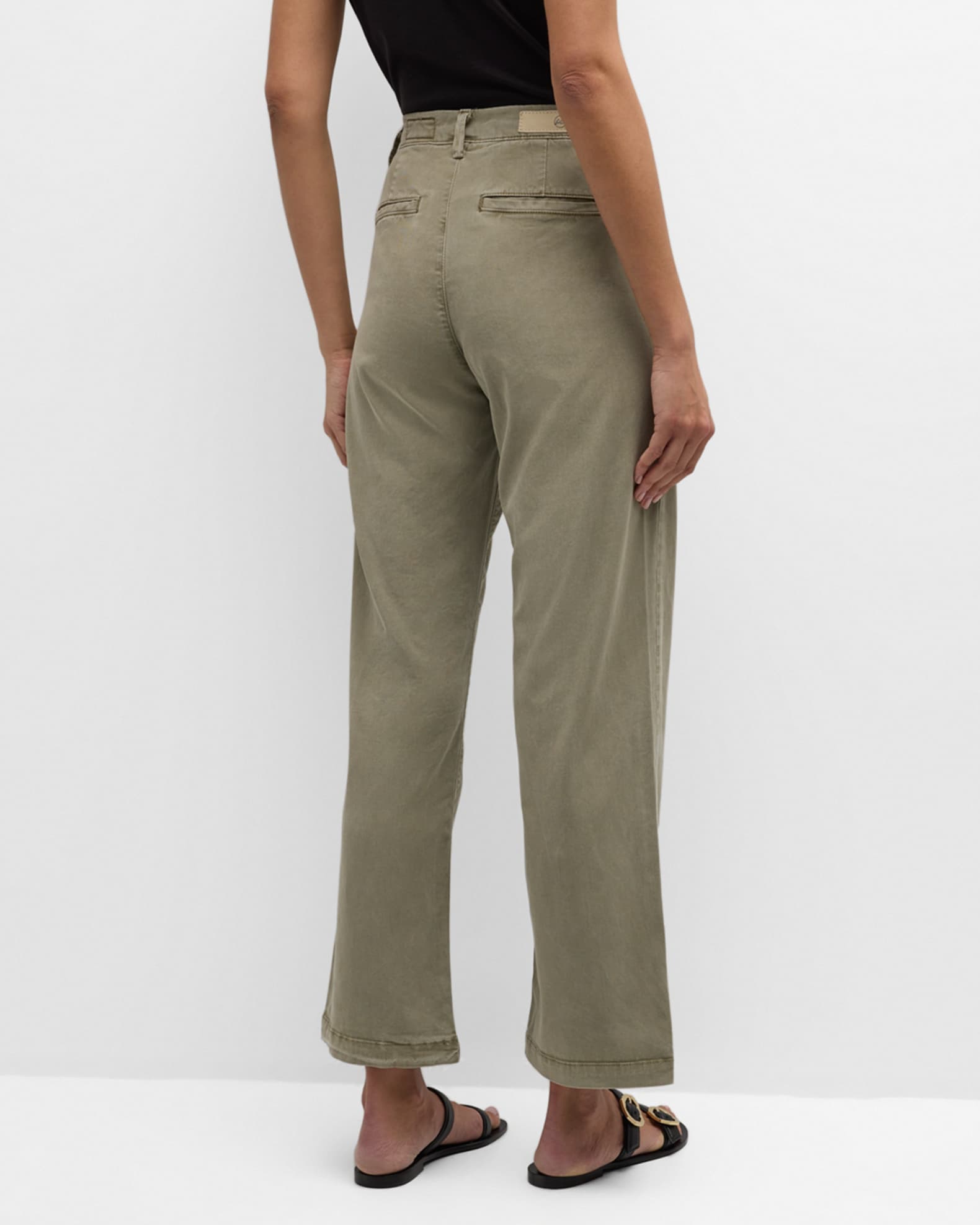 AG Jeans Caden High Rise Tailored Trouper Pant – Donna – Super Black – Taglia 27 - 2