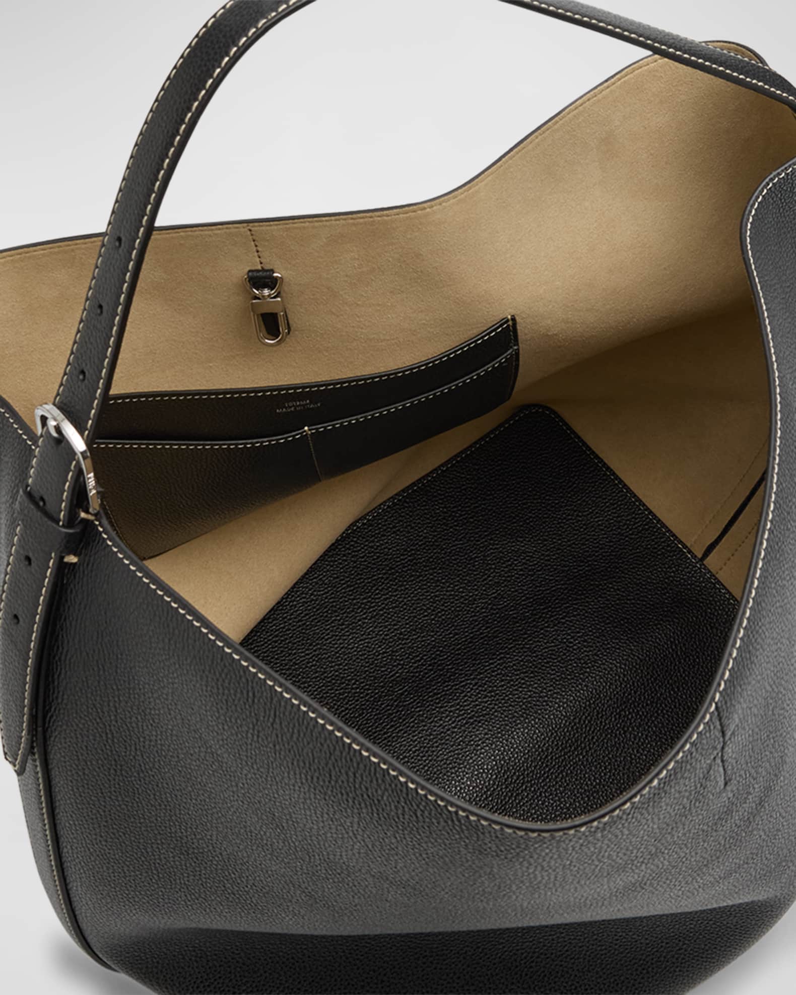 Toteme Belted Leather Tote Bag | Neiman Marcus