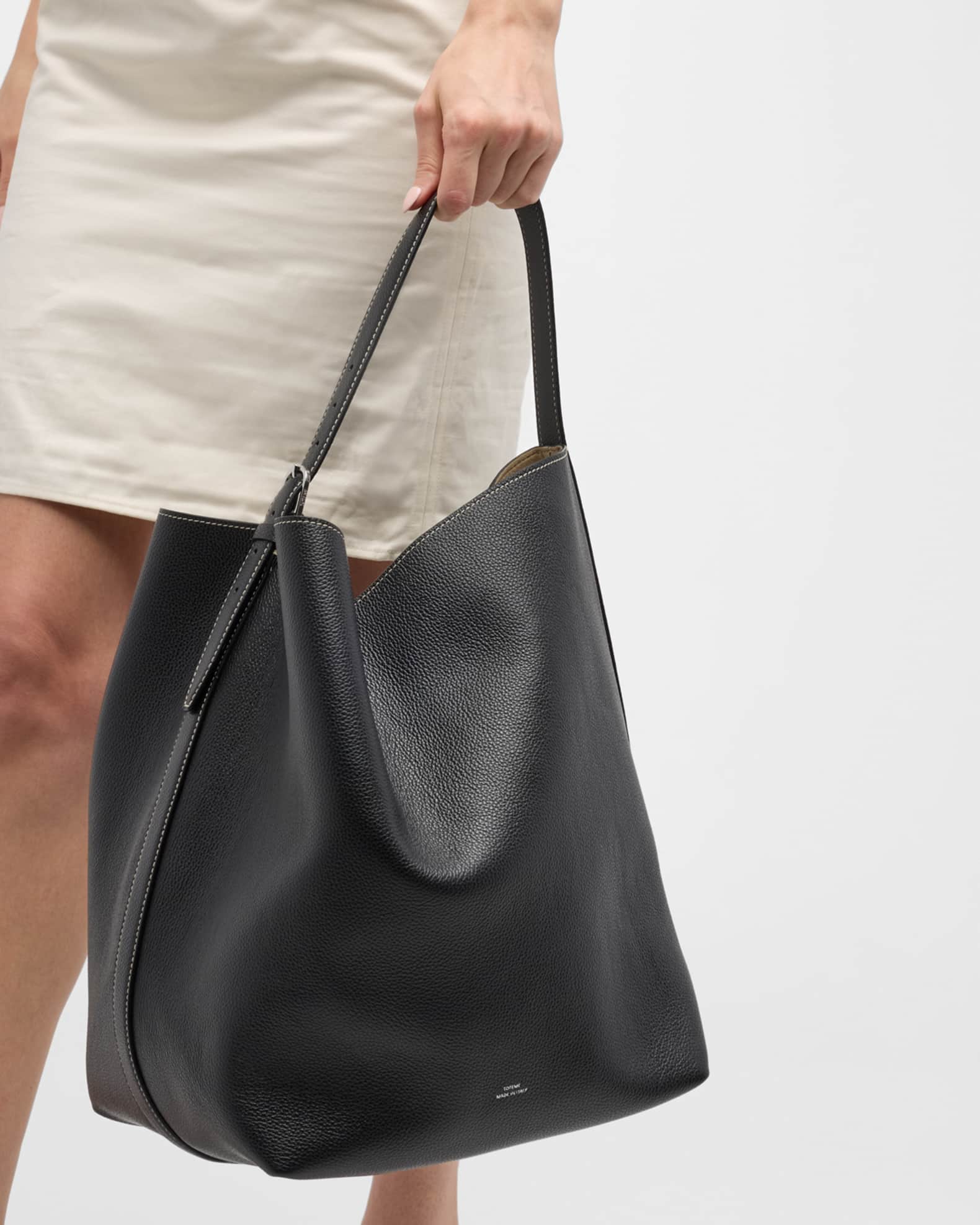Toteme Belted Leather Tote Bag | Neiman Marcus