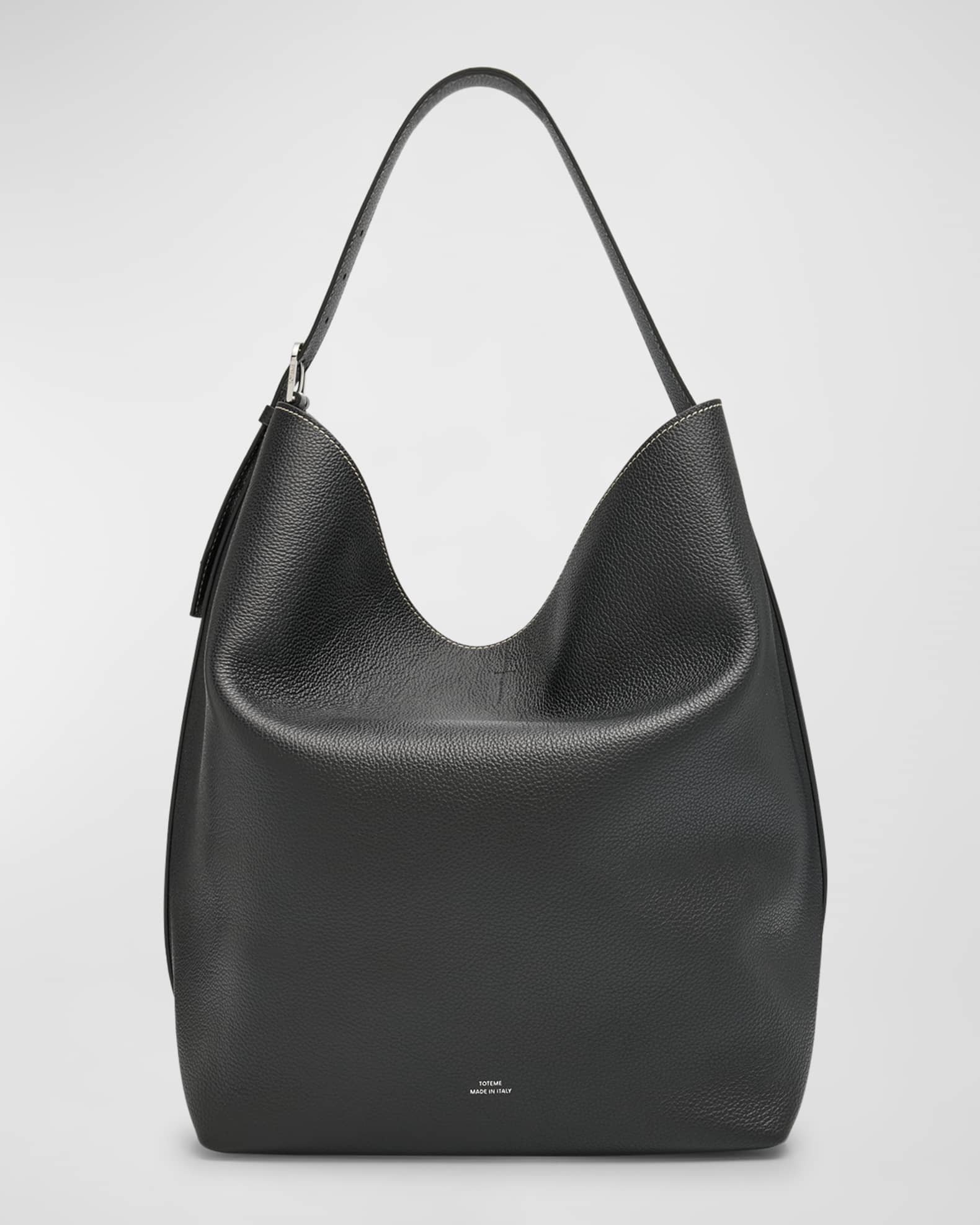 Belted Leather Tote Bag 0
