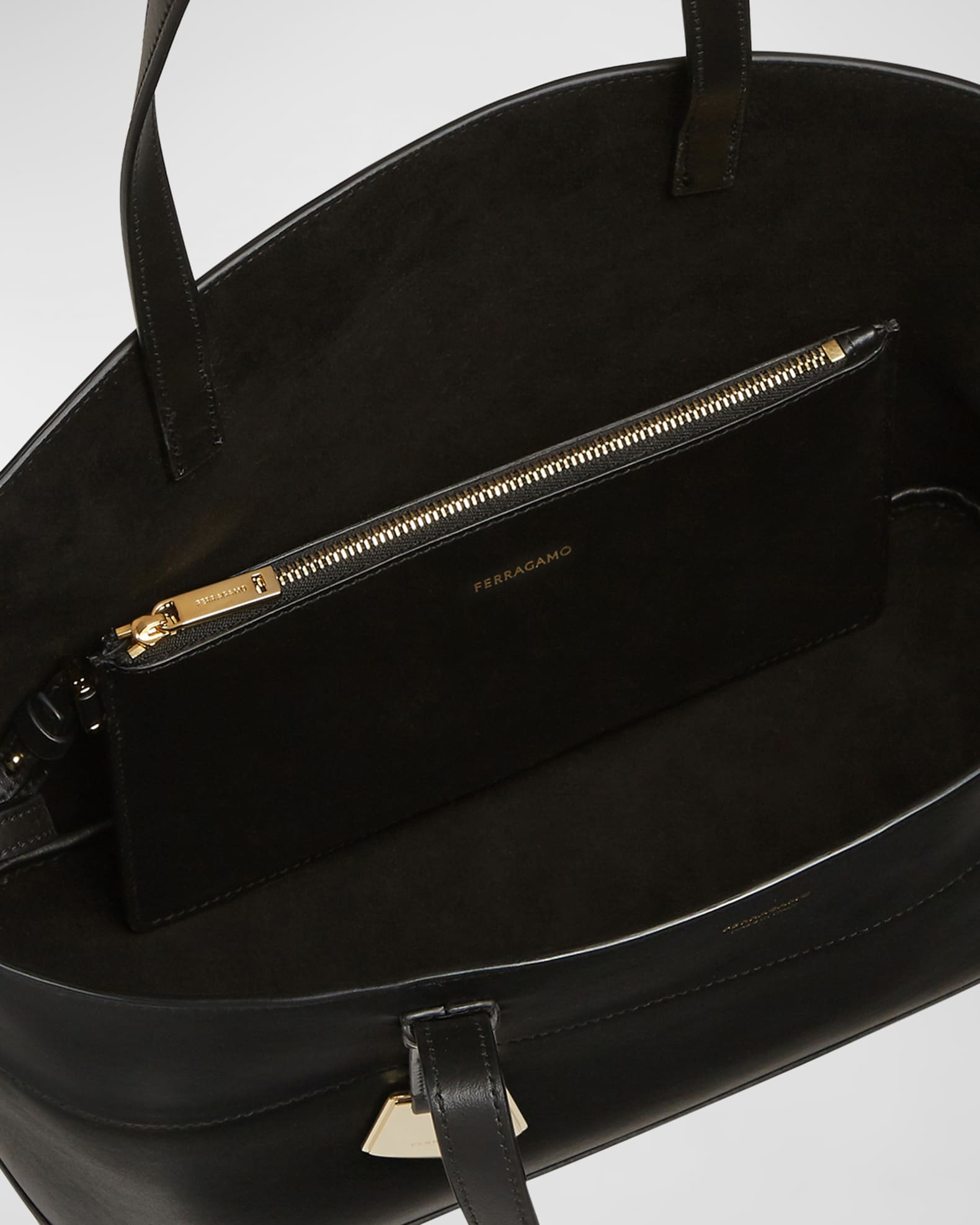 Ferragamo Charming Small Leather Tote Bag | Neiman Marcus