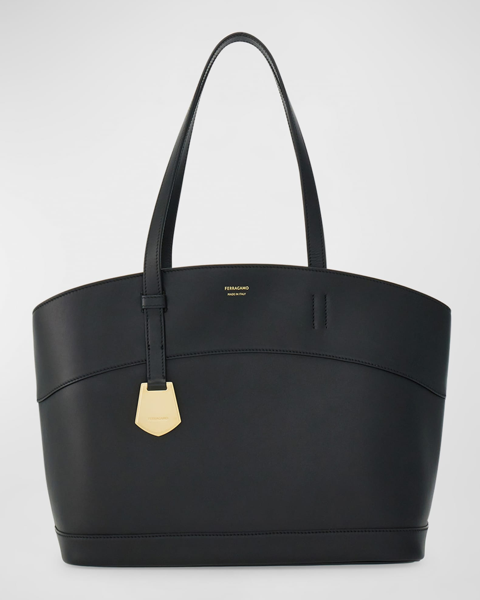 Ferragamo Charming Small Leather Tote Bag | Neiman Marcus