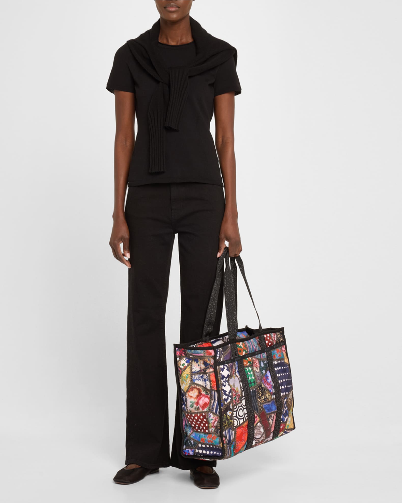 ★LeSportsac★ Libertine Face Large Web Book Tote Bag 3848HB Large Web Book Tote - LeSportsac x Libertine Pink Flower