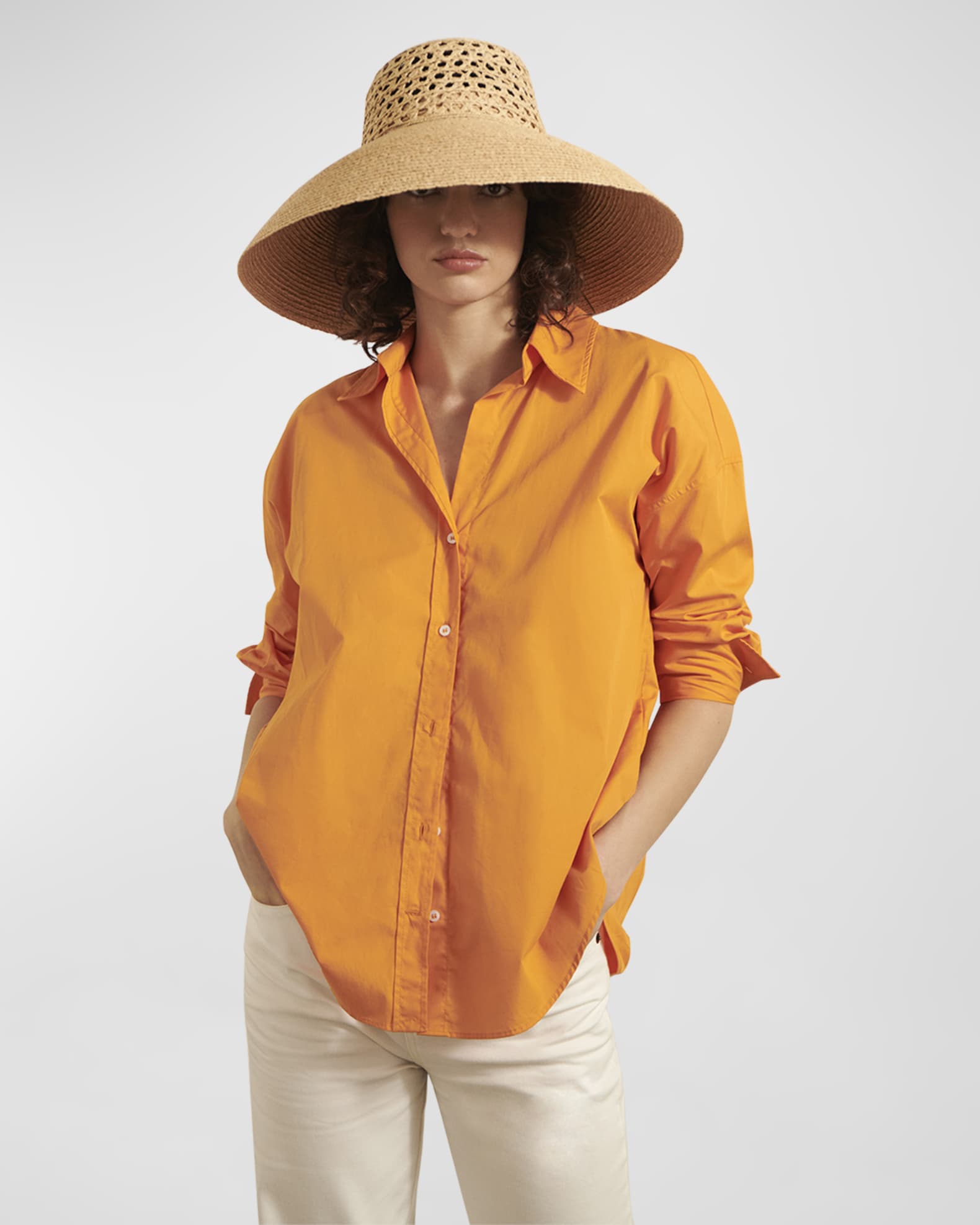Lace Braid Raffia Structured Hat  1