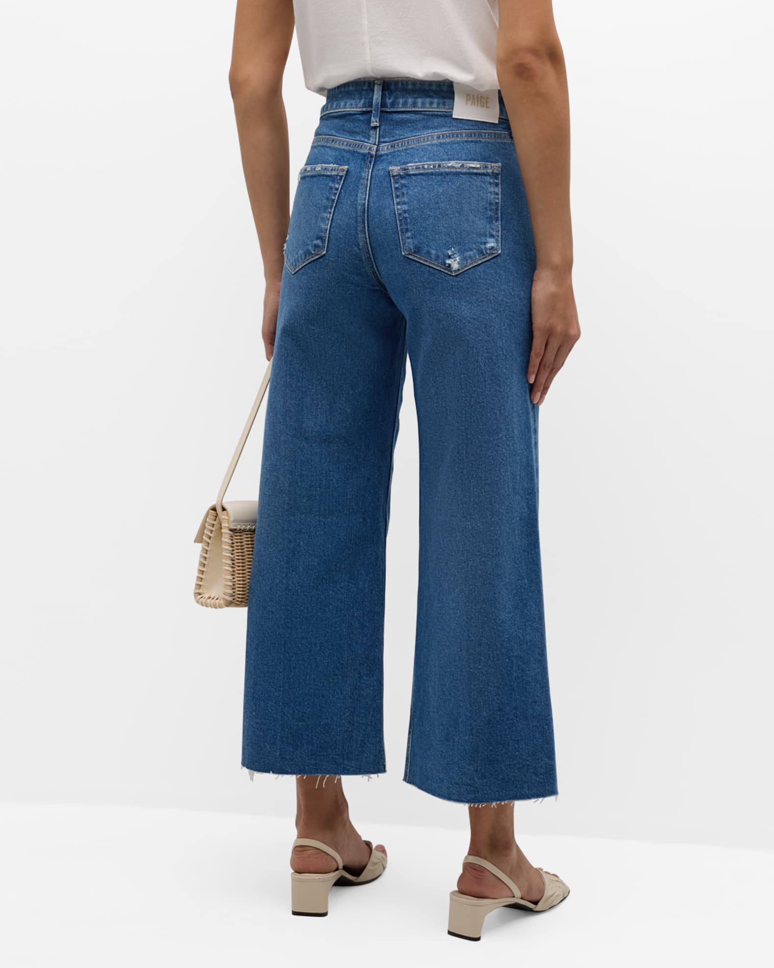 Paige ANESSA Wide Leg Jeans 6183F72 B699 Col Starboard