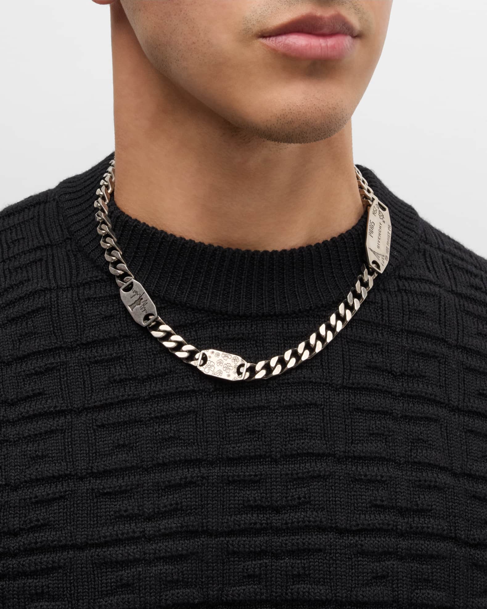 Men's City Multi Silvery Chain Necklace 1