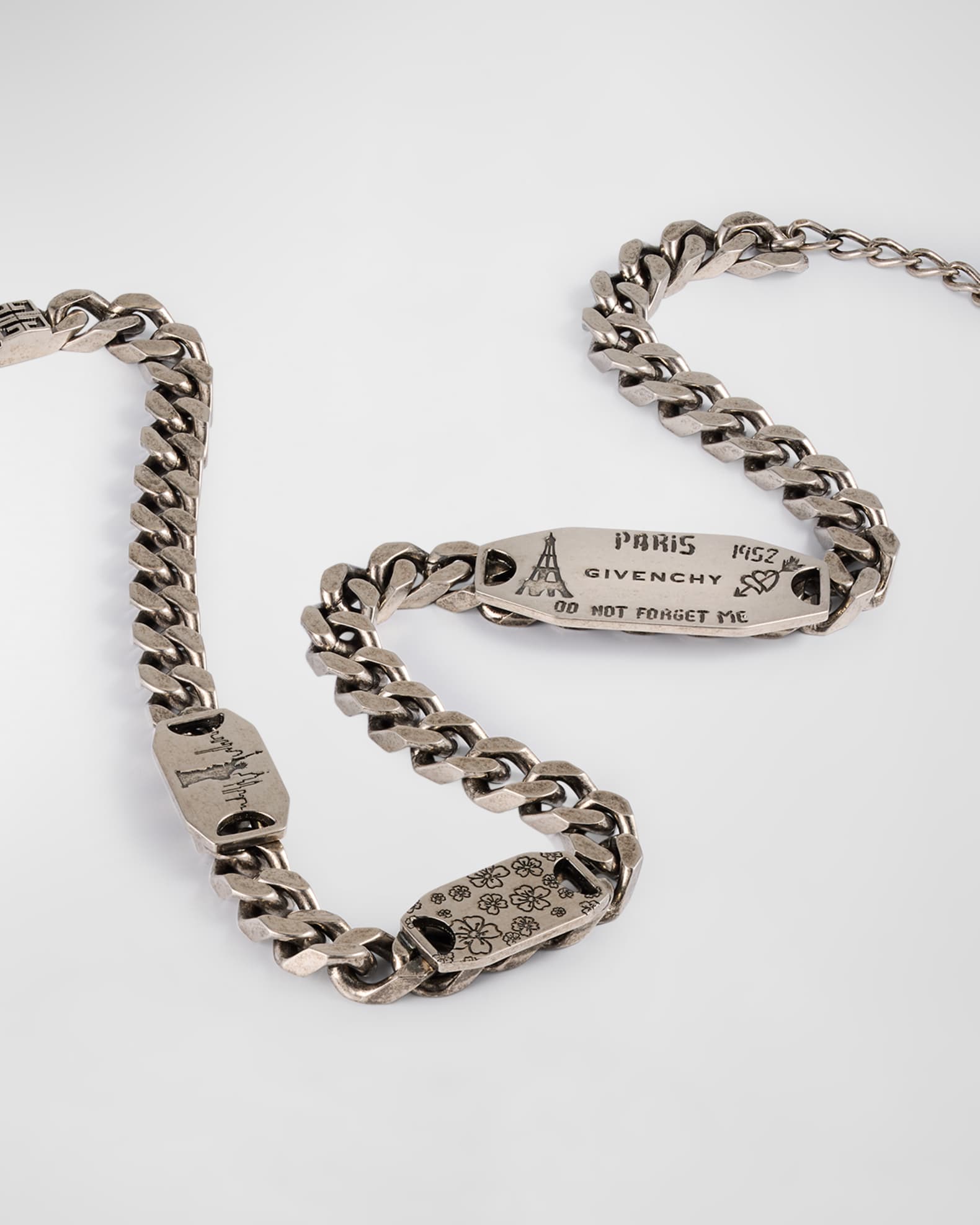 Givenchy Men's City Multi Silvery Chain Necklace | Neiman Marcus