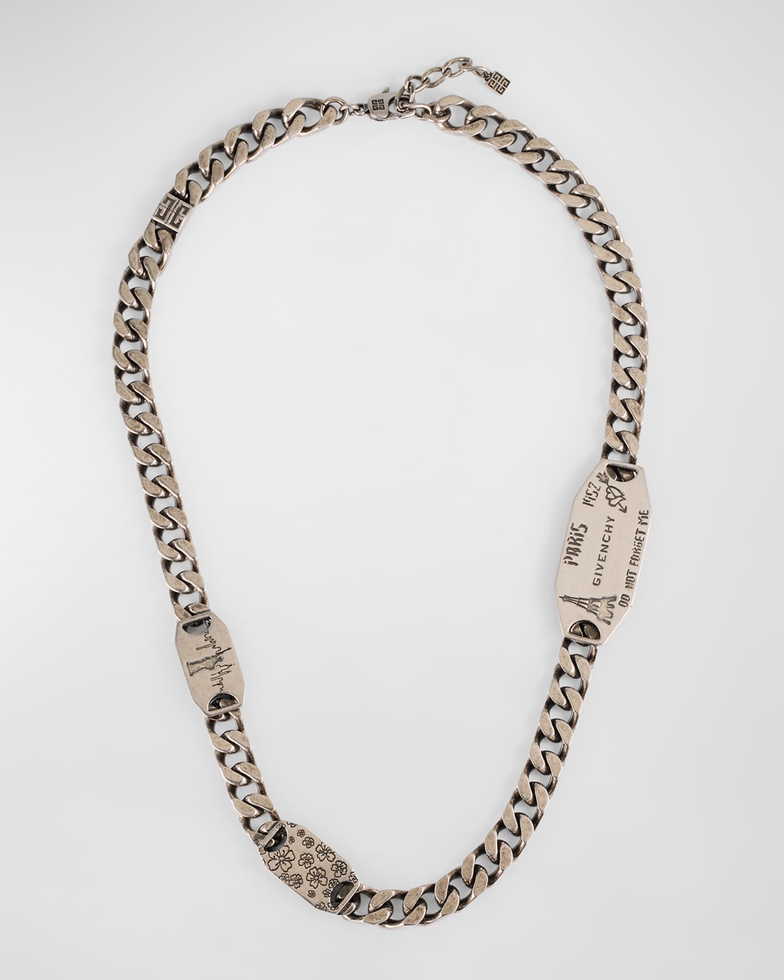 Men's City Multi Silvery Chain Necklace 0