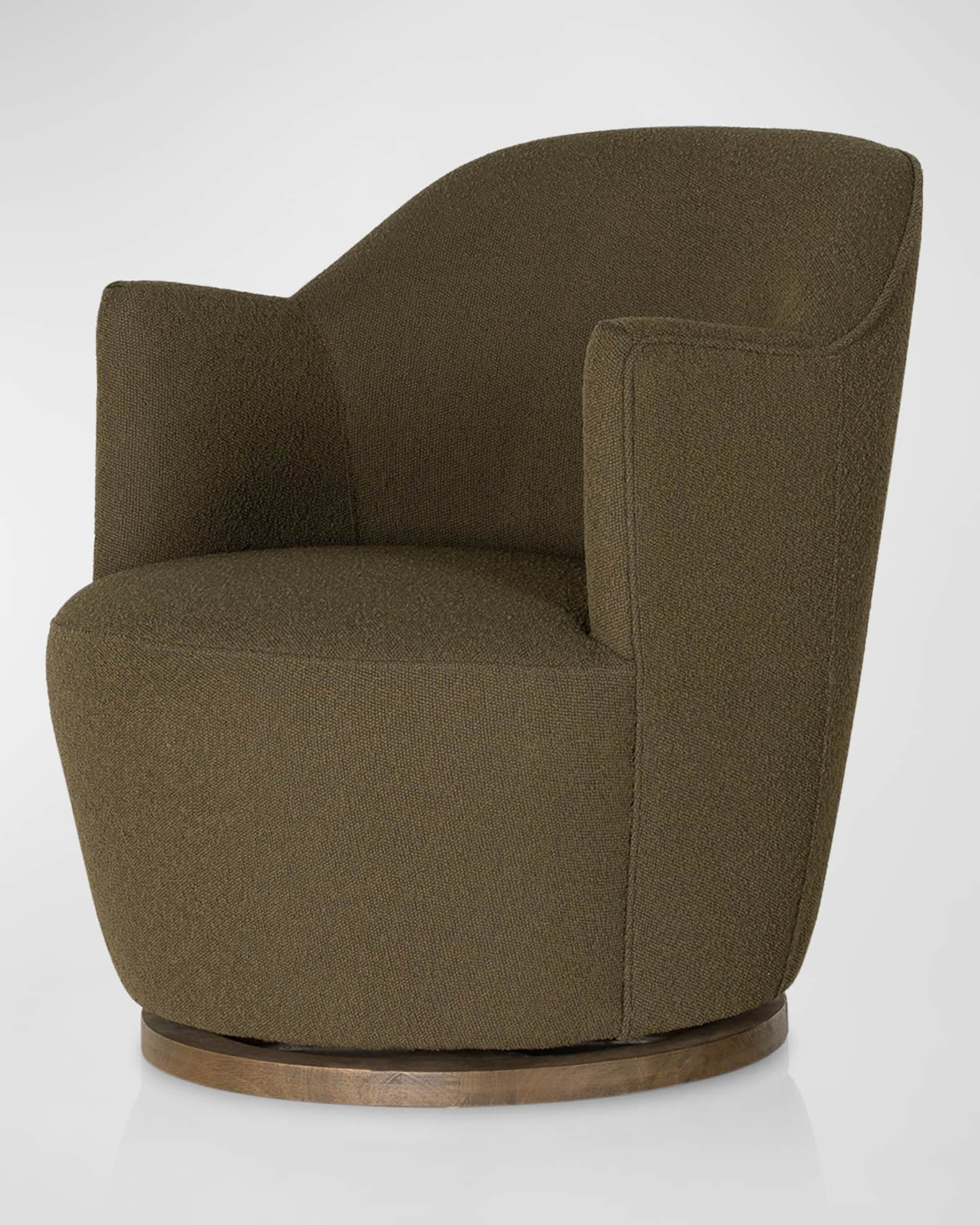 Four Hands Aurora Boucle Swivel Chair Neiman Marcus