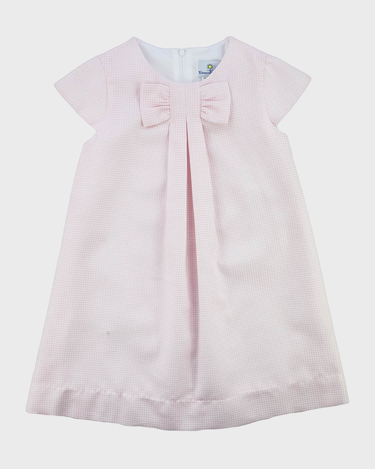 Florence Eiseman Girl's Cotton Pique Dress with Bow, Size 2-6