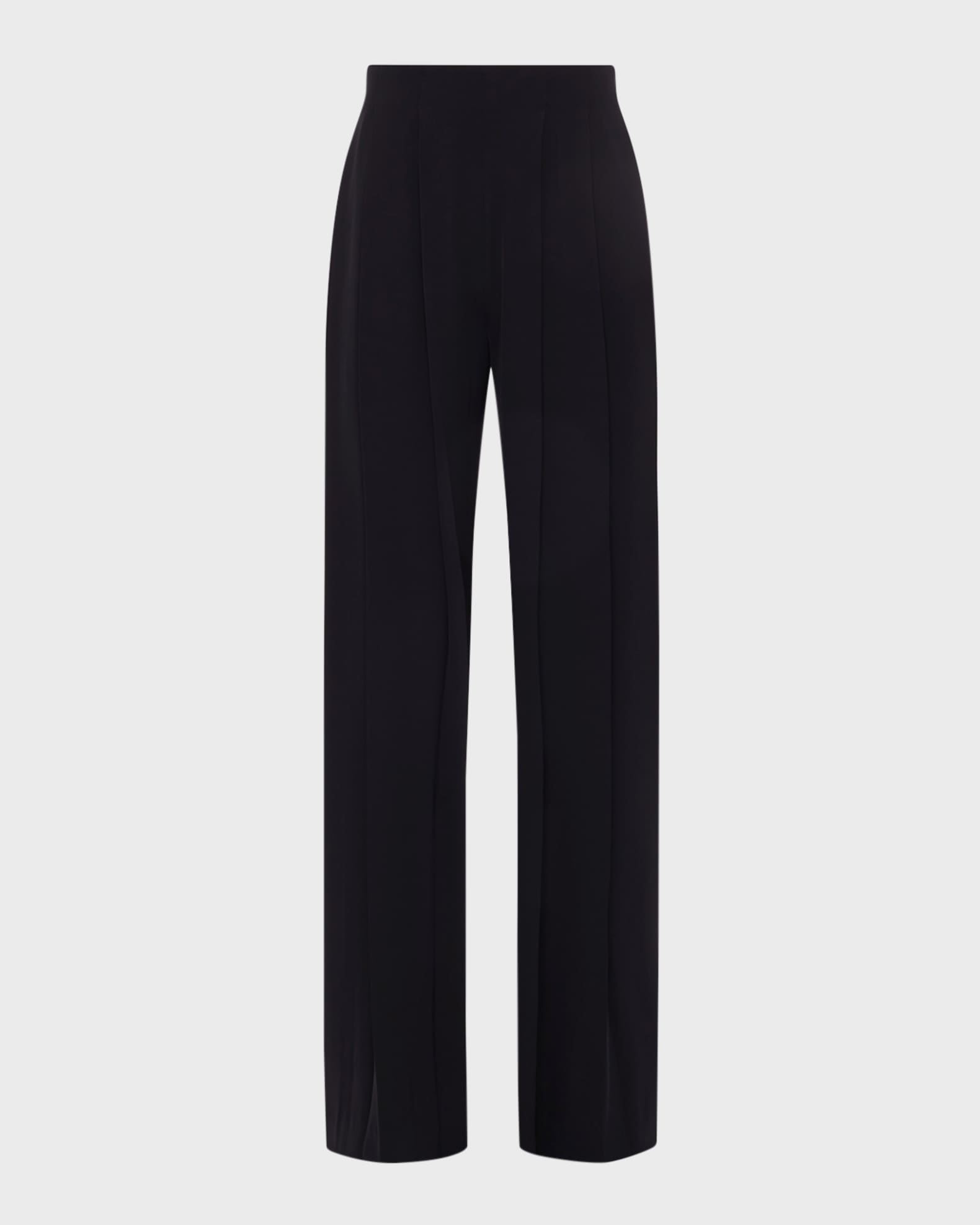 Nova Mid-Rise Wide-Leg Pleated Pants 0