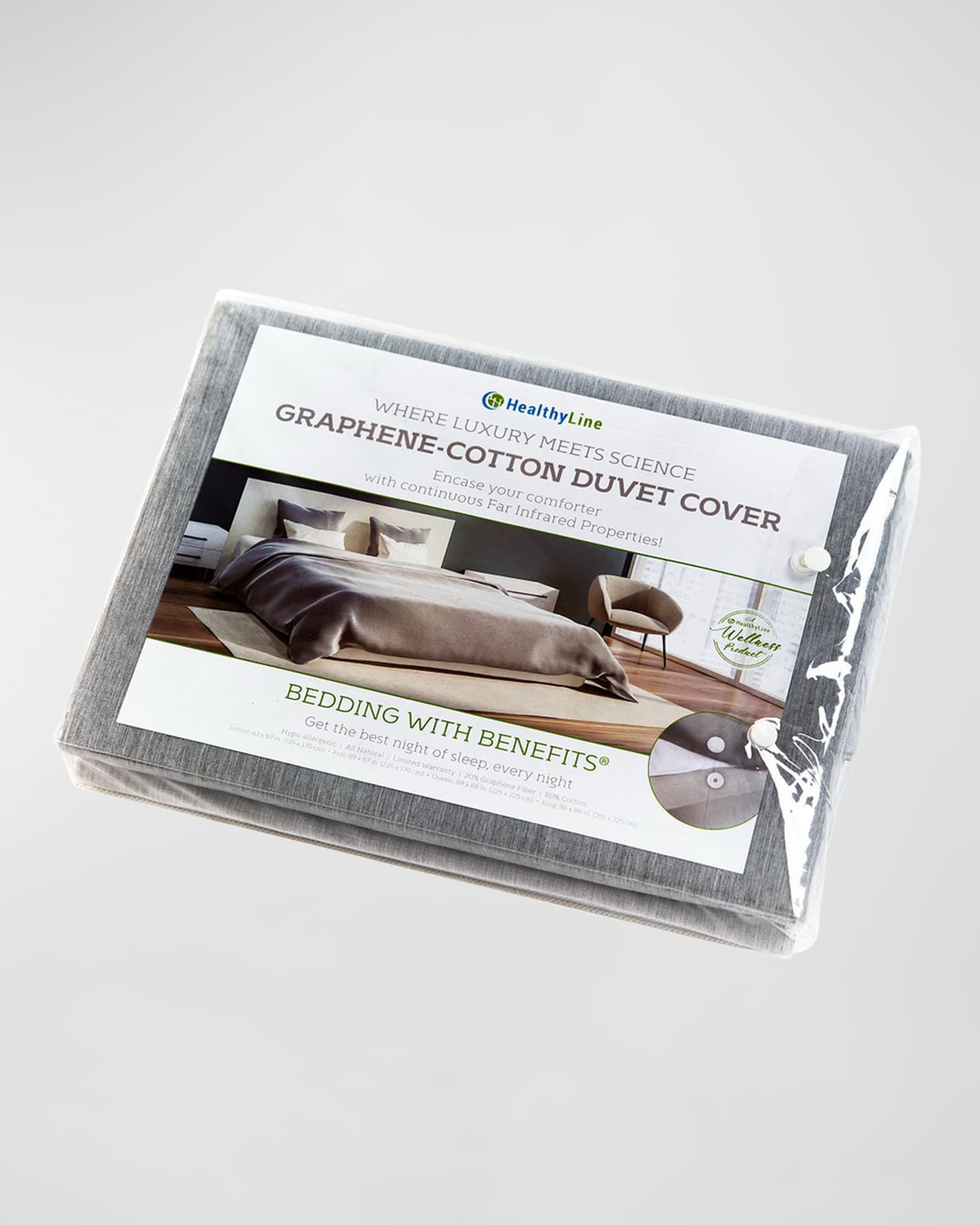 Bedding with Benefits, Graphene-Cotton Duvet Cover, King Size 0