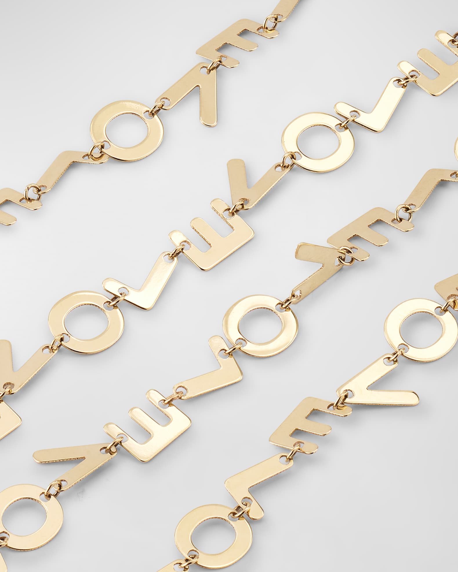 LANA 14K Gold Laser Love Chain Necklace Neiman Marcus
