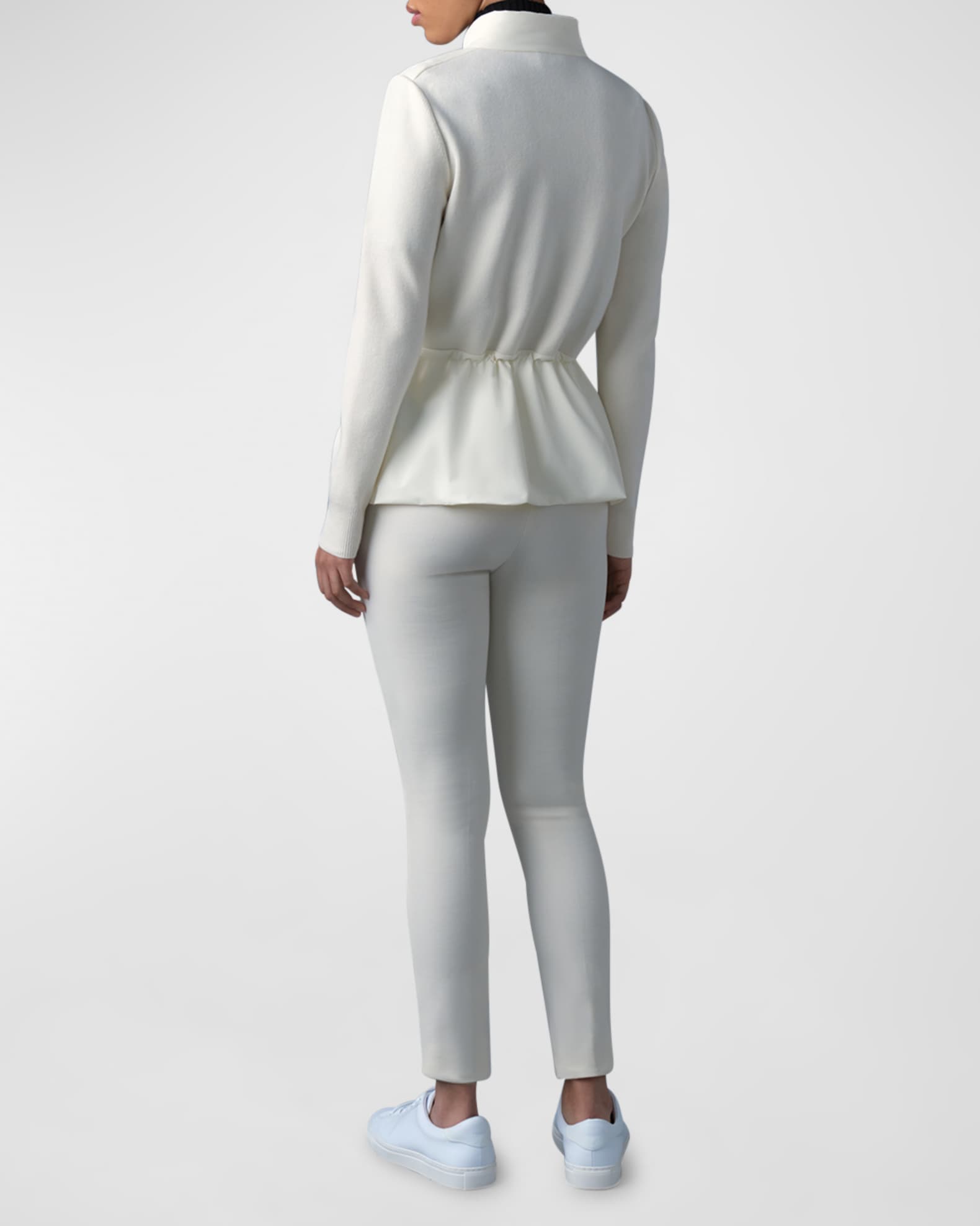 MKG-ADITA CREAM PEPLUM JACKET