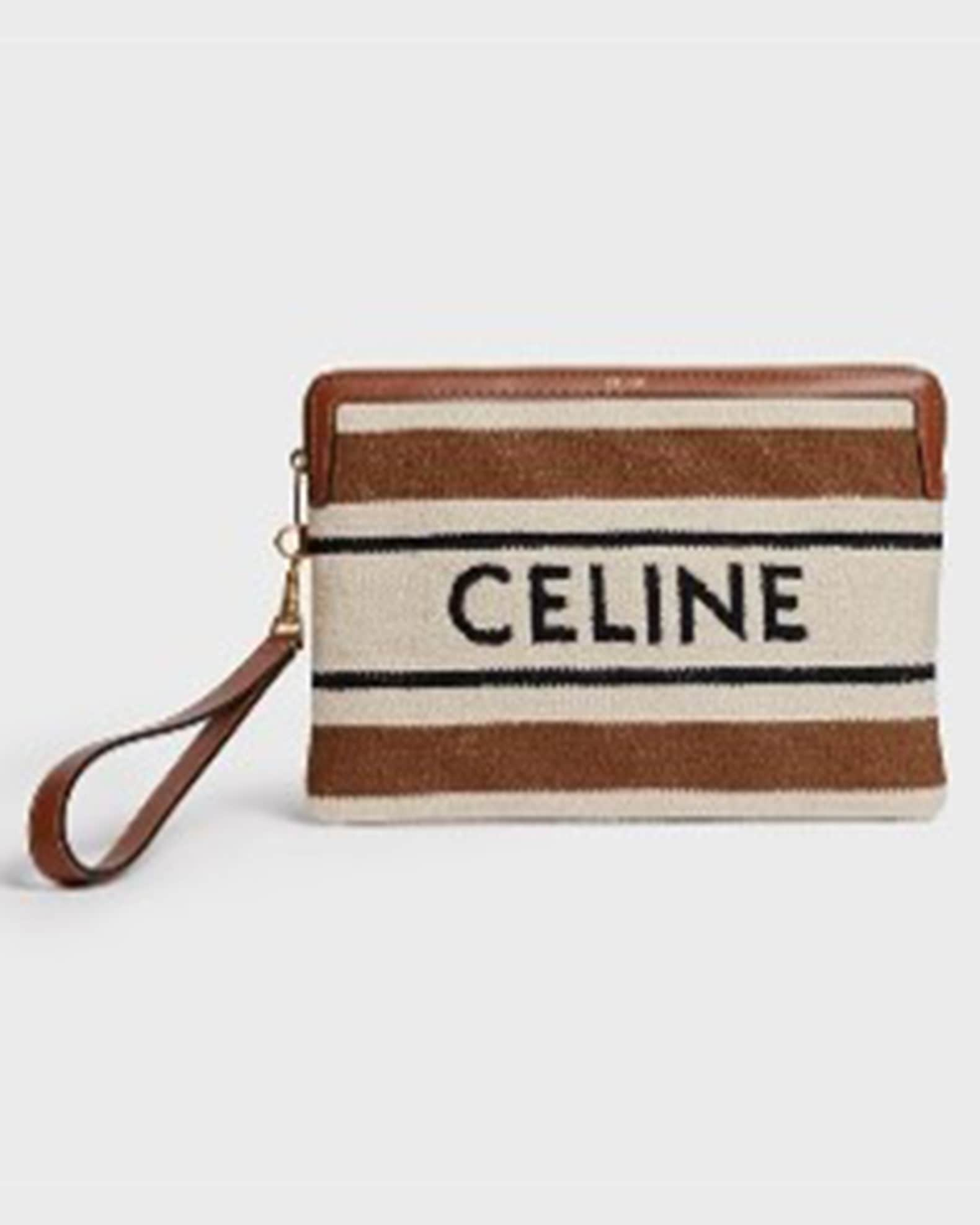 celine textile pouch