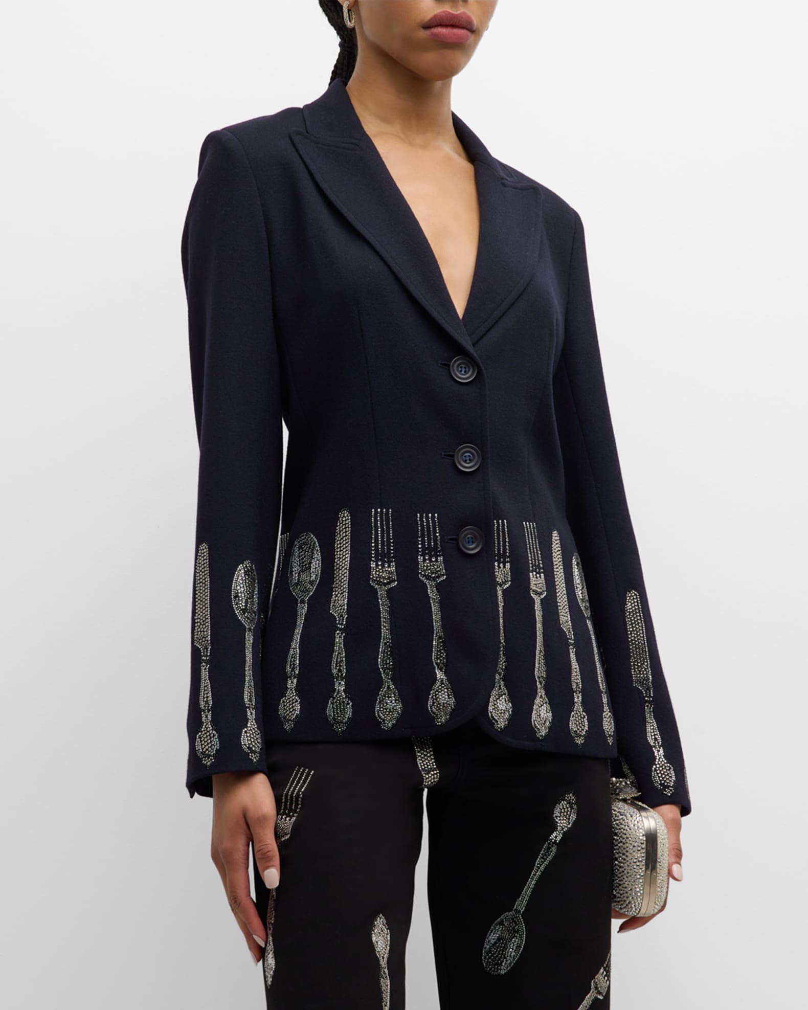 Michelin Star Riding Jacket with Crystal Details 1