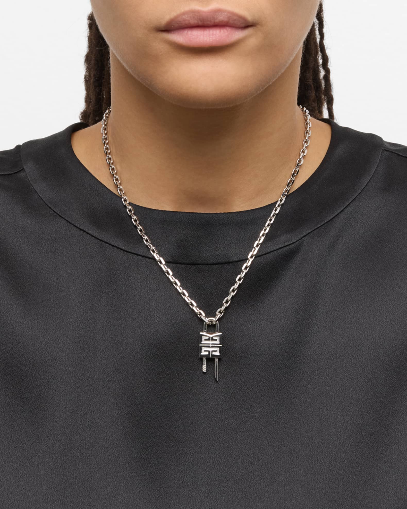 Saint laurent lock necklace online