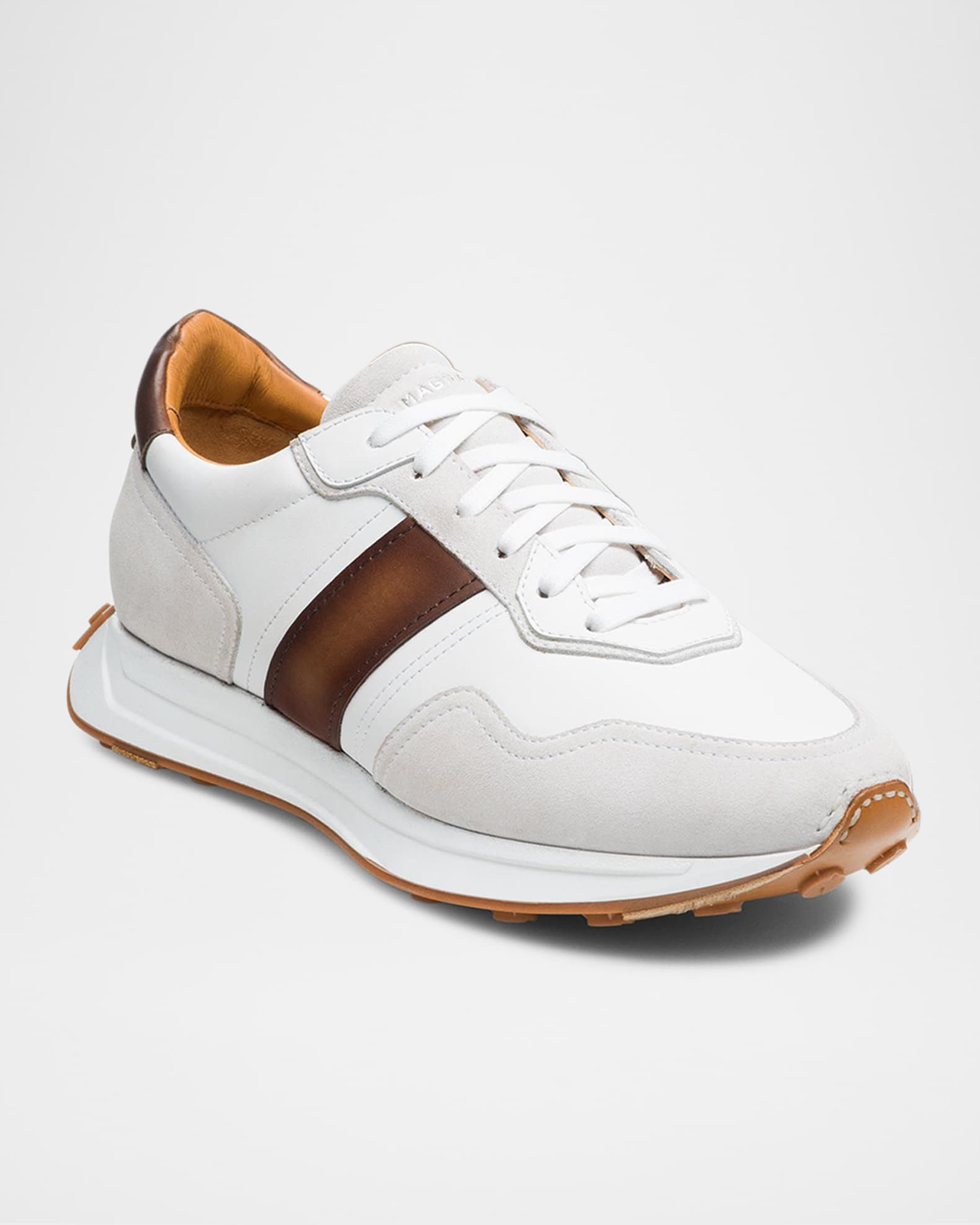 Men's Romero II Leather and Suede Low-Top Sneakers 1