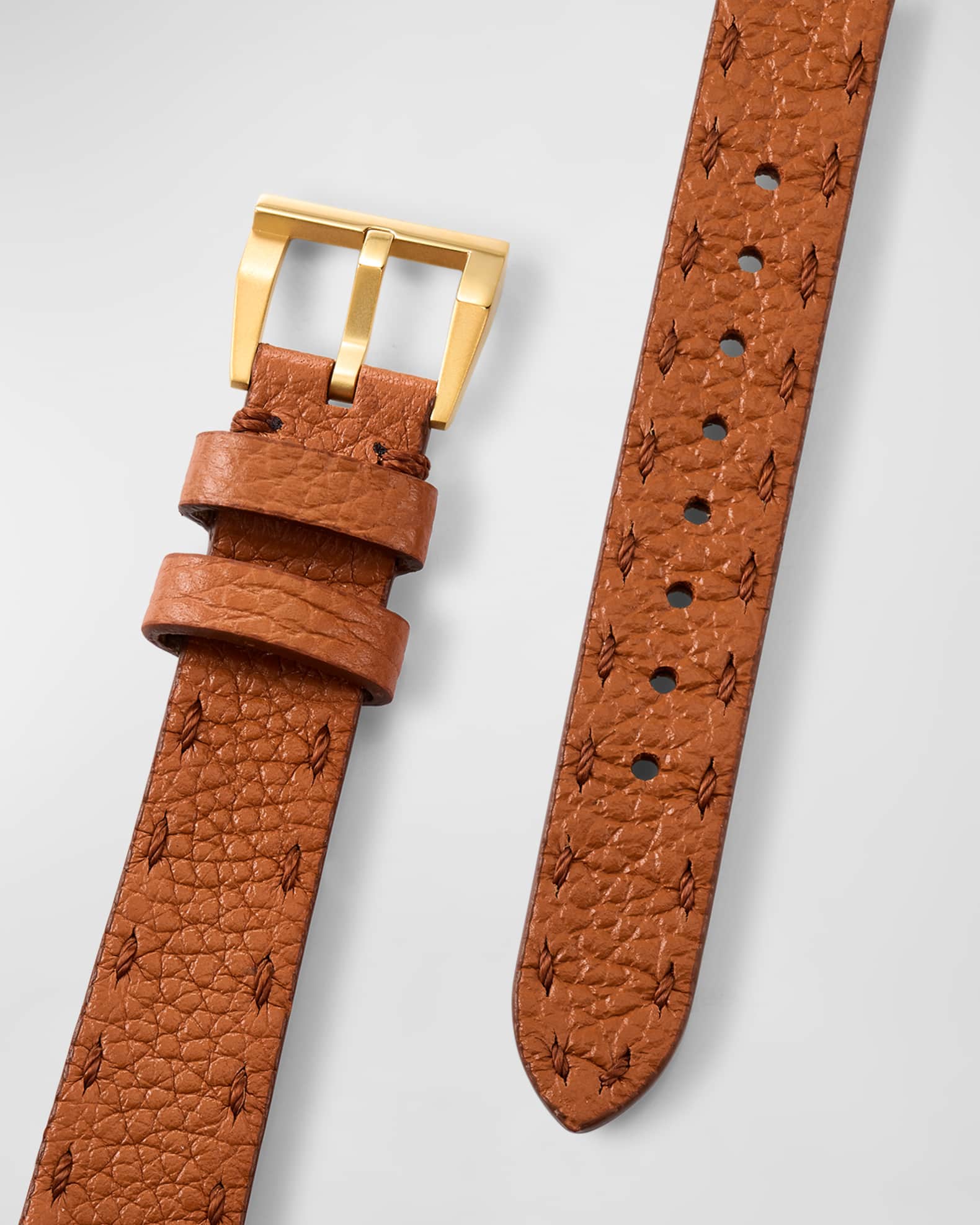 Fendi Square Face Leather Strap Watch | Neiman Marcus
