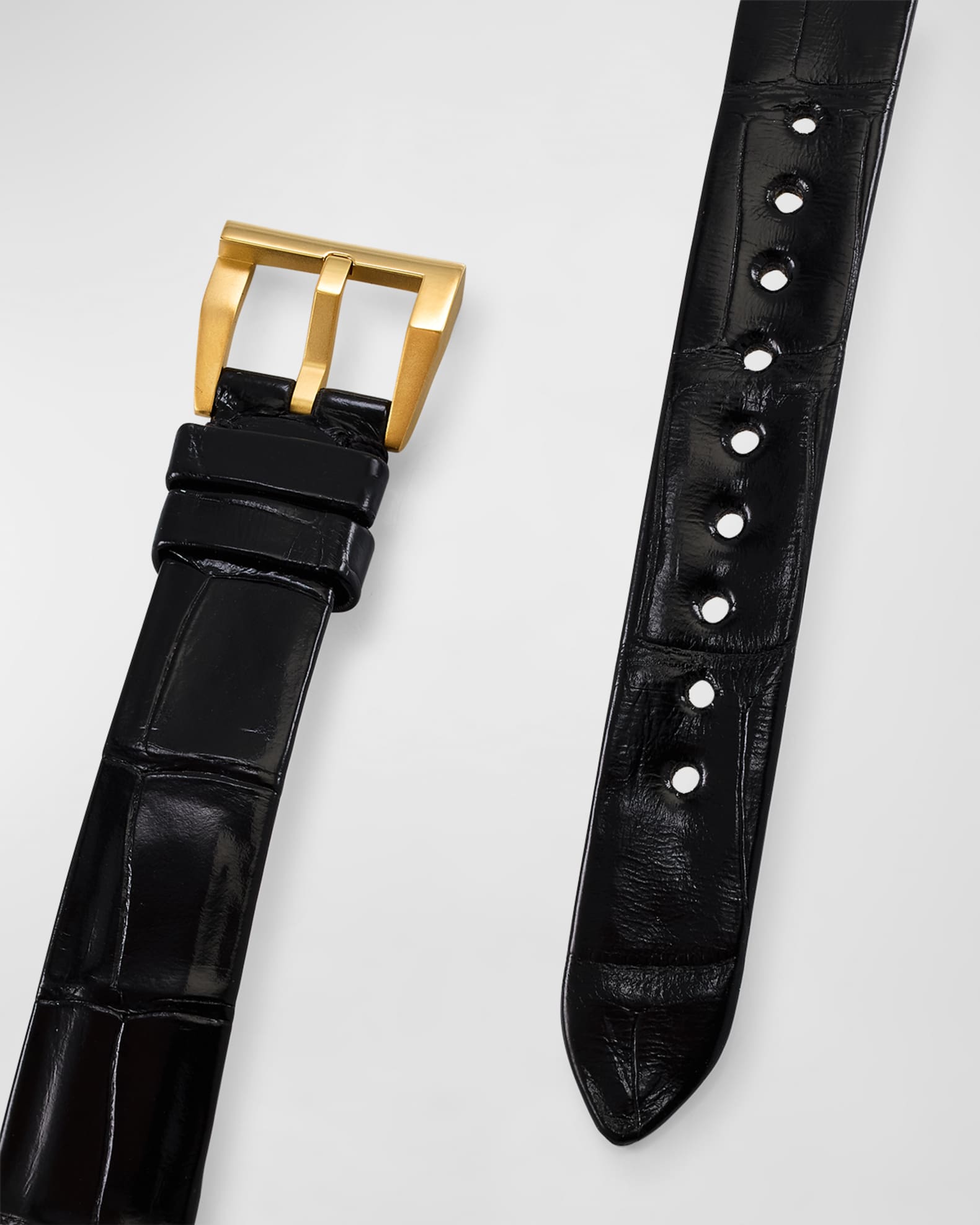 Fendi Square FF Watch with Alligator Strap | Neiman Marcus