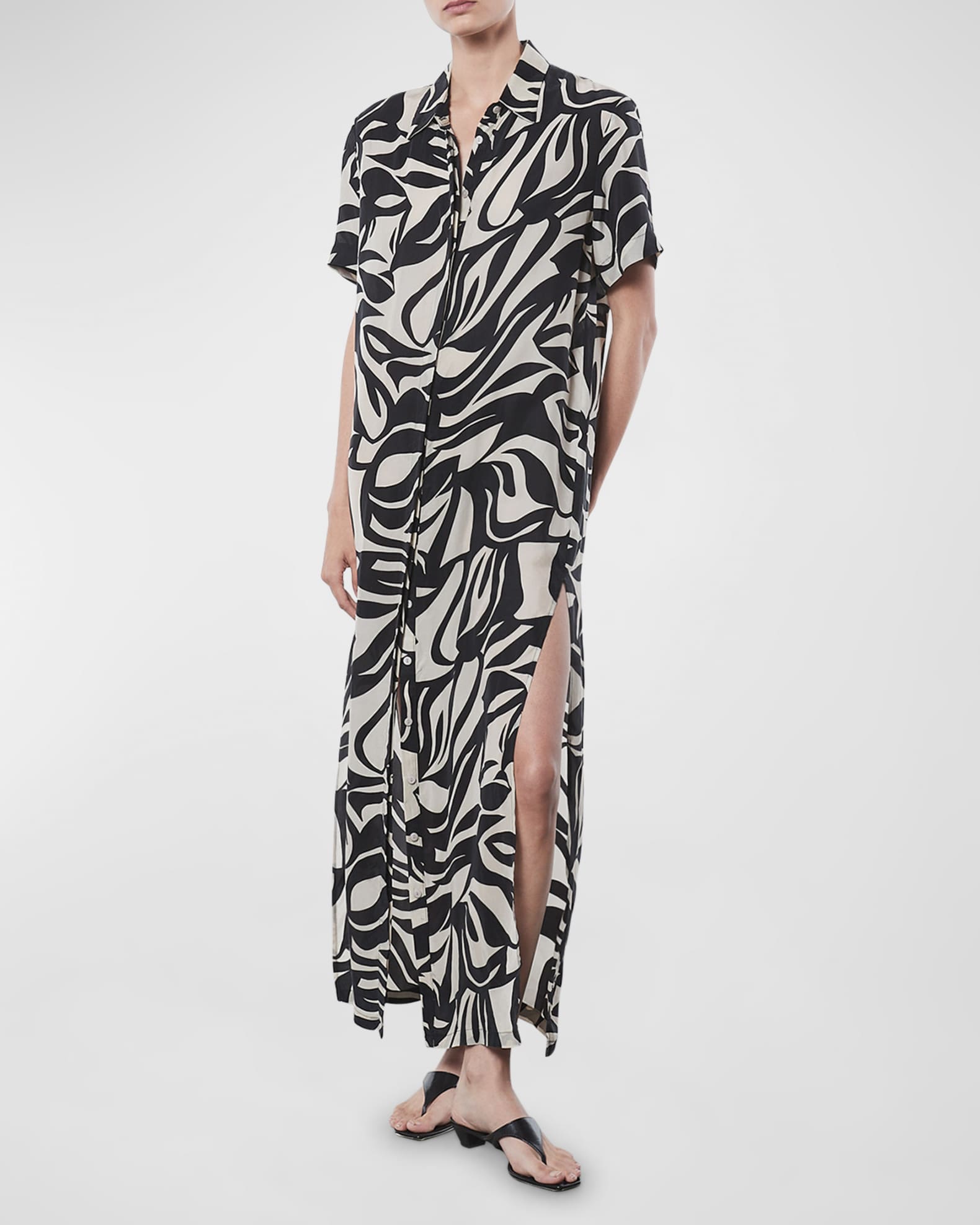 Enza costa maxi shirt dress outlet