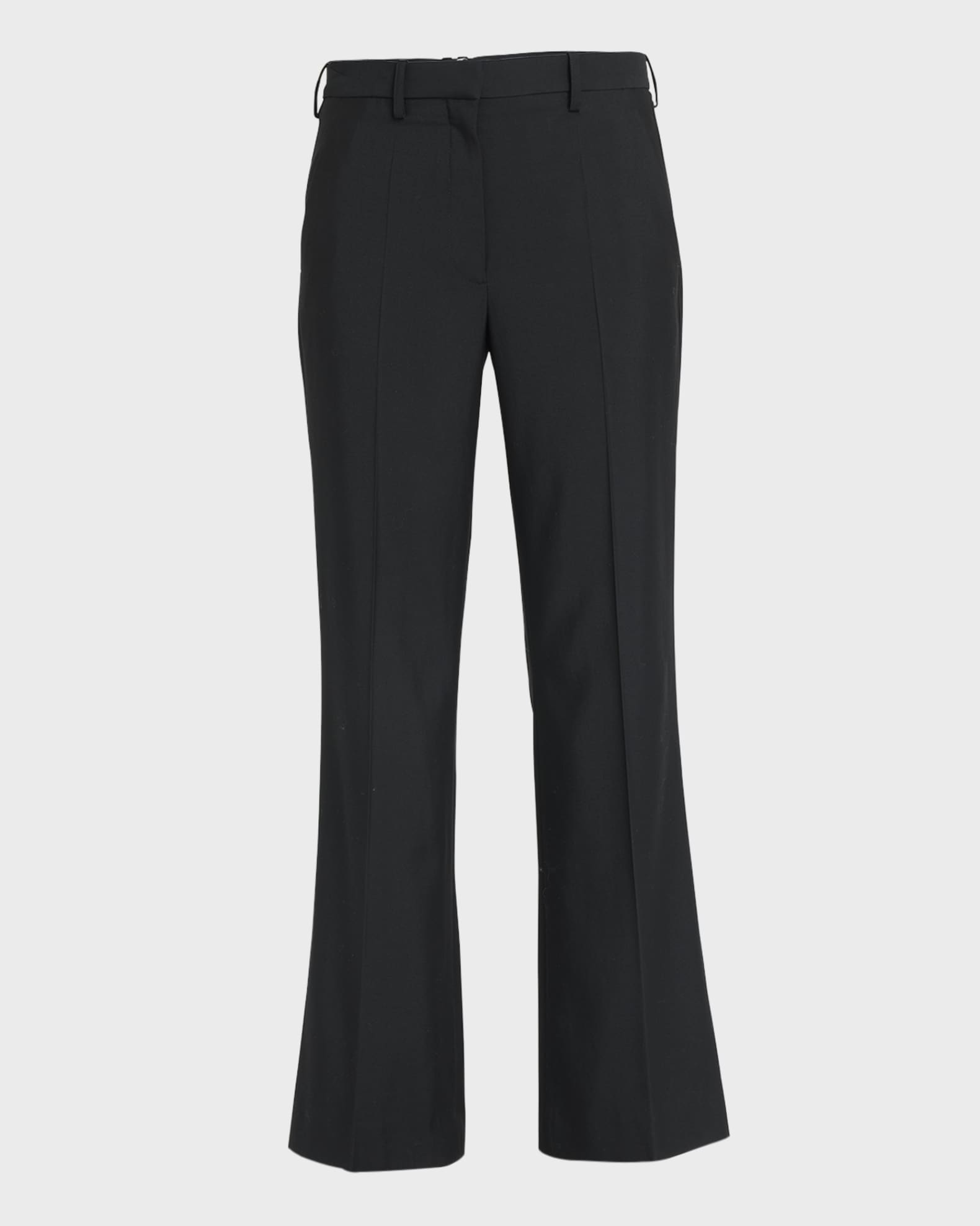 THE ROW Gandal Mid-Rise Straight Leg Crepe Pants