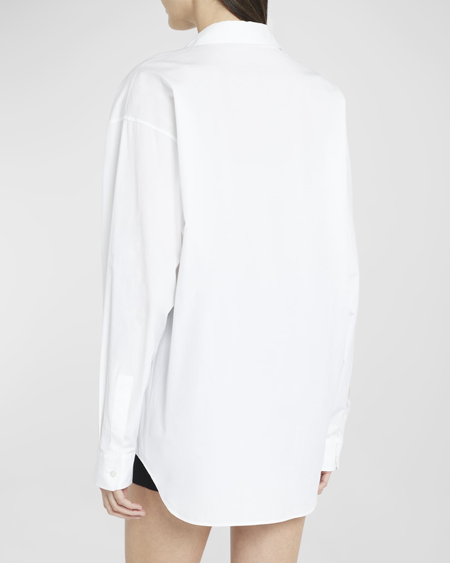 The Row pointed-collar long-sleeve shirt - White