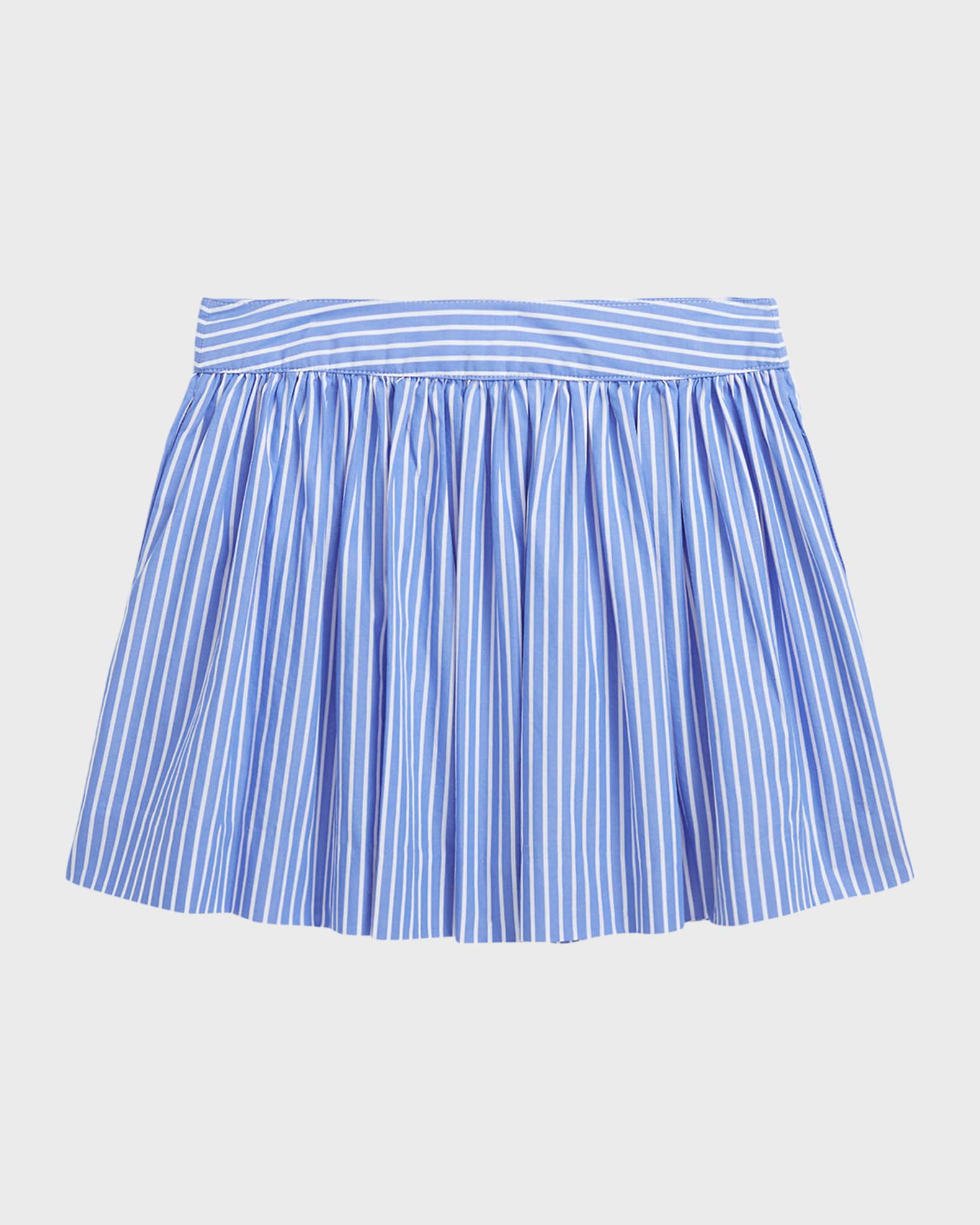 Ralph Lauren Childrenswear Girl's Cotton Poplin Short Striped Skirt ...