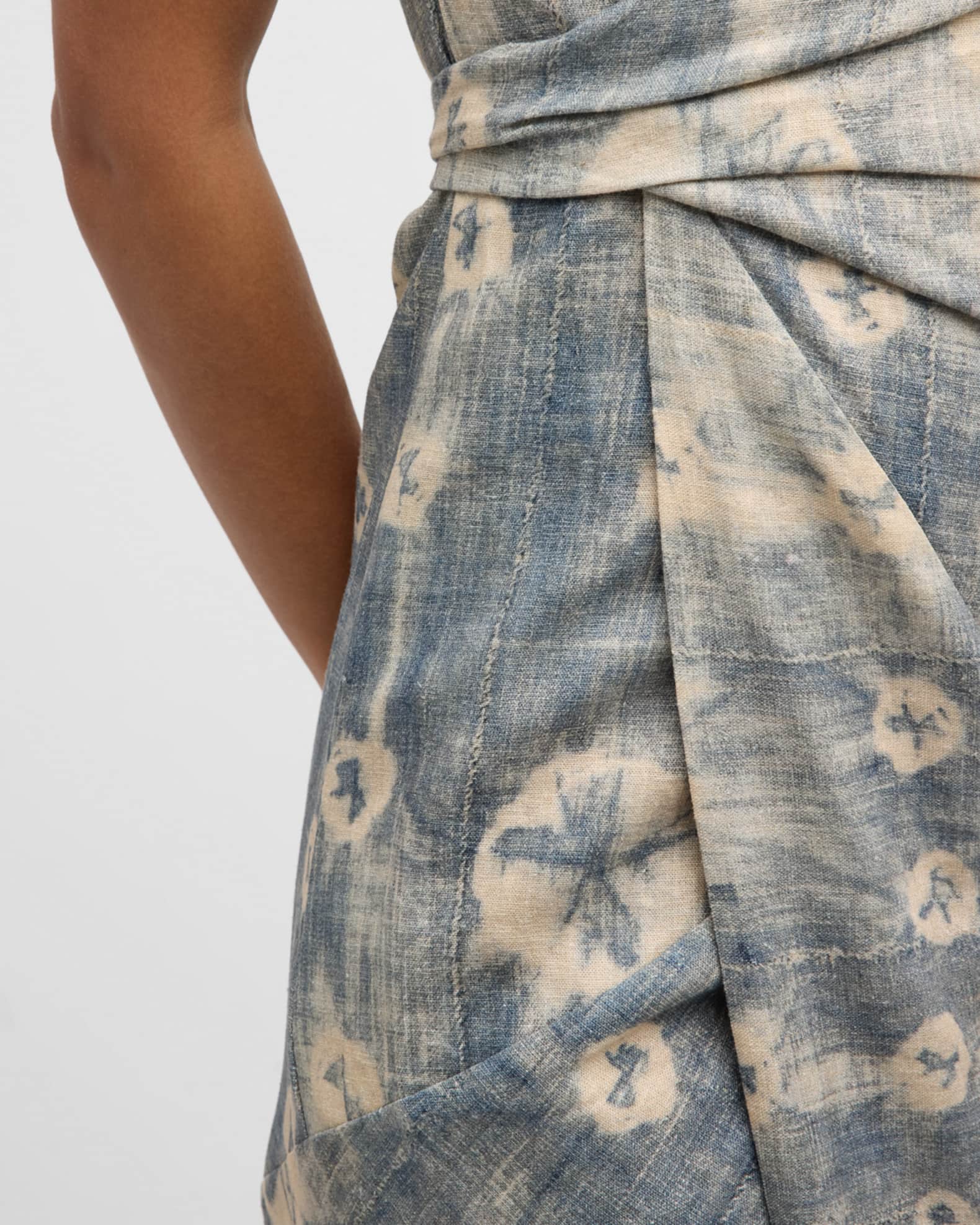 JBQ Alivia Shibori Wrap Dress | Neiman Marcus