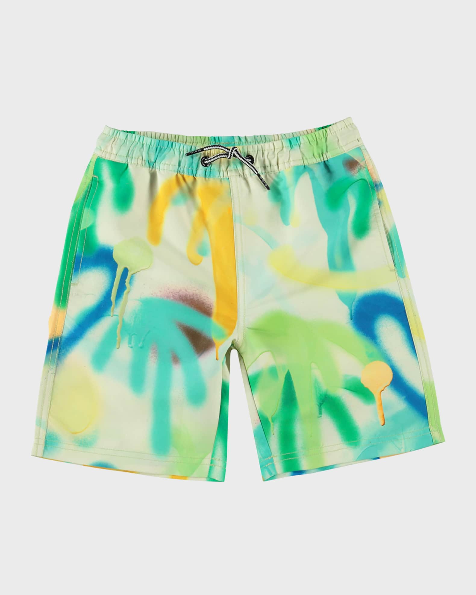 Boy's Nilson Palmtree Spray Swim Trunks 0