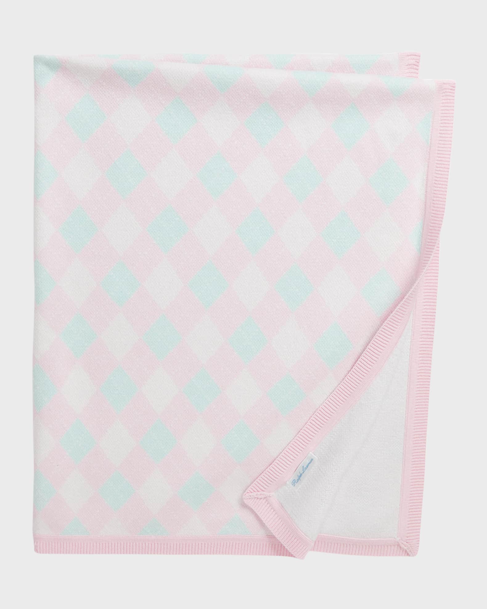 Ralph Lauren Childrenswear Girl's Baby Argyle Cotton Blanket