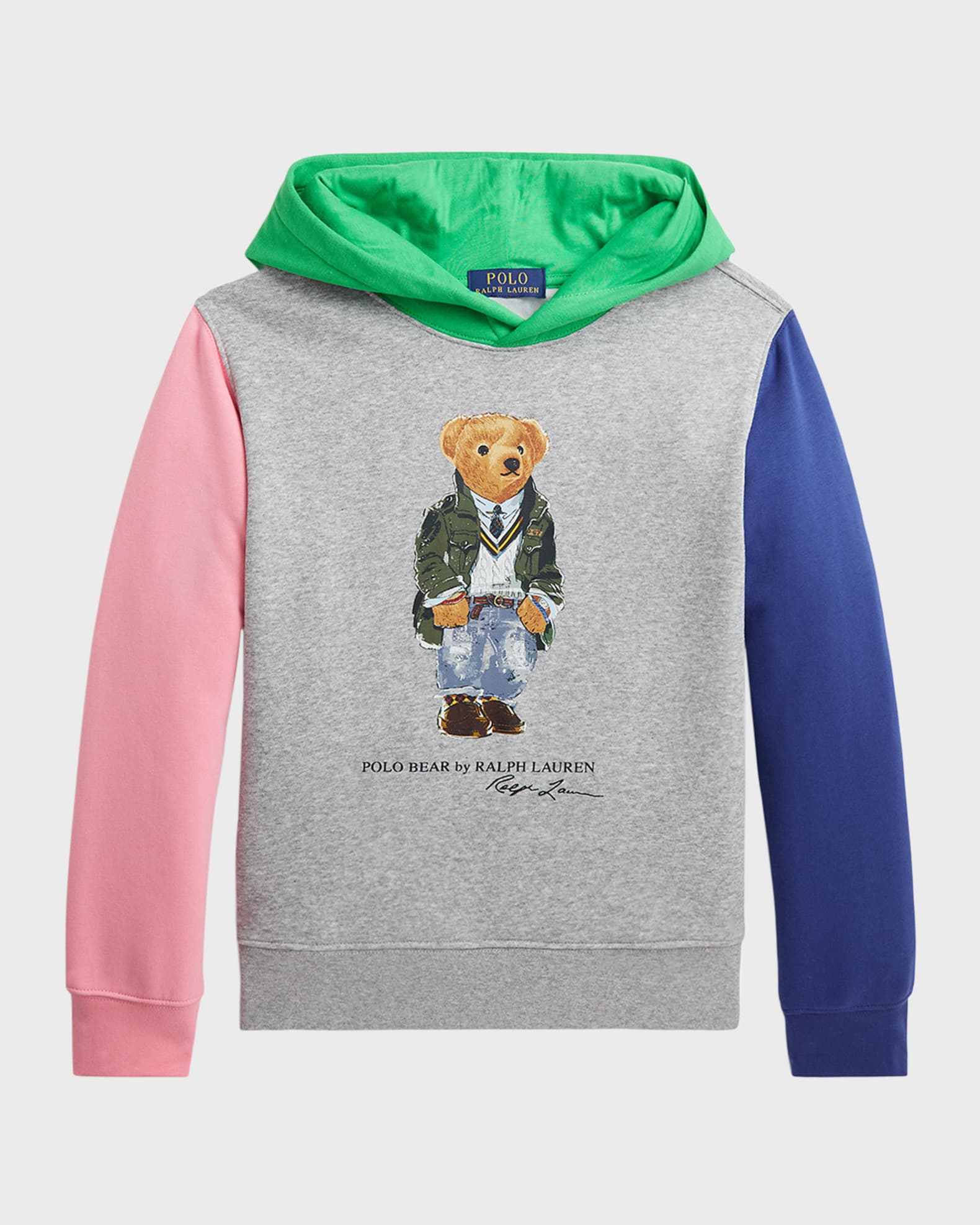 Polo Ralph Lauren Big Girls 7-16 Long Sleeve Polo Bear Fleece Sweatshirt