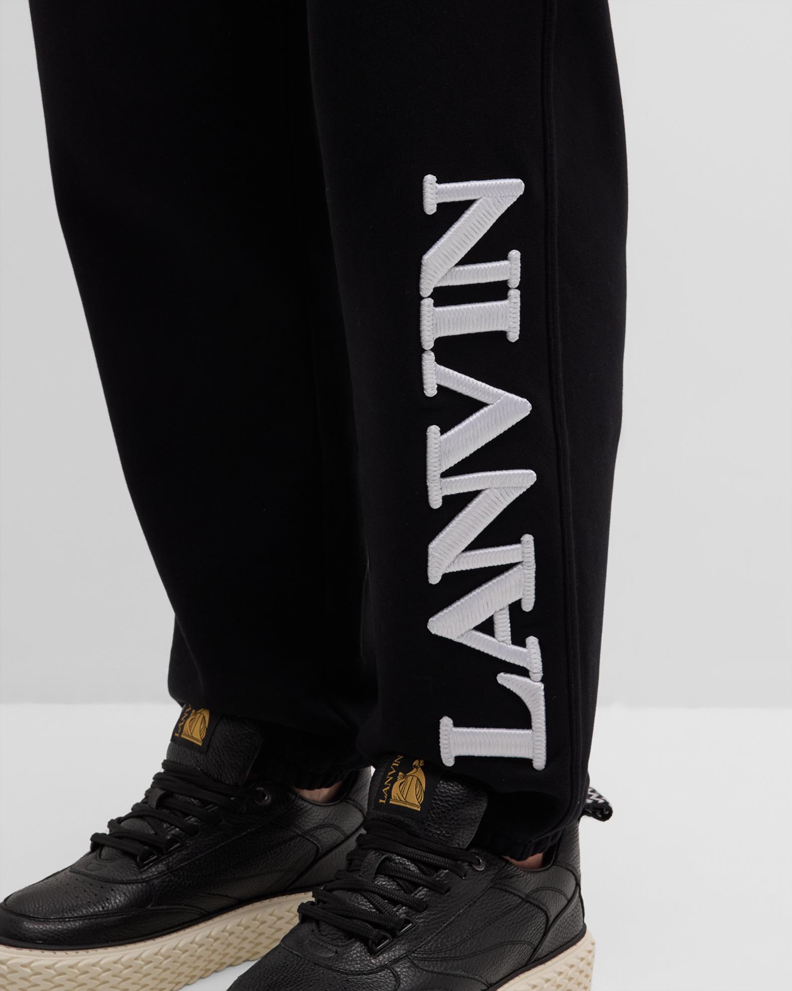 Lanvin Men's Logo Embroidered Cotton Sweatpants | Neiman Marcus