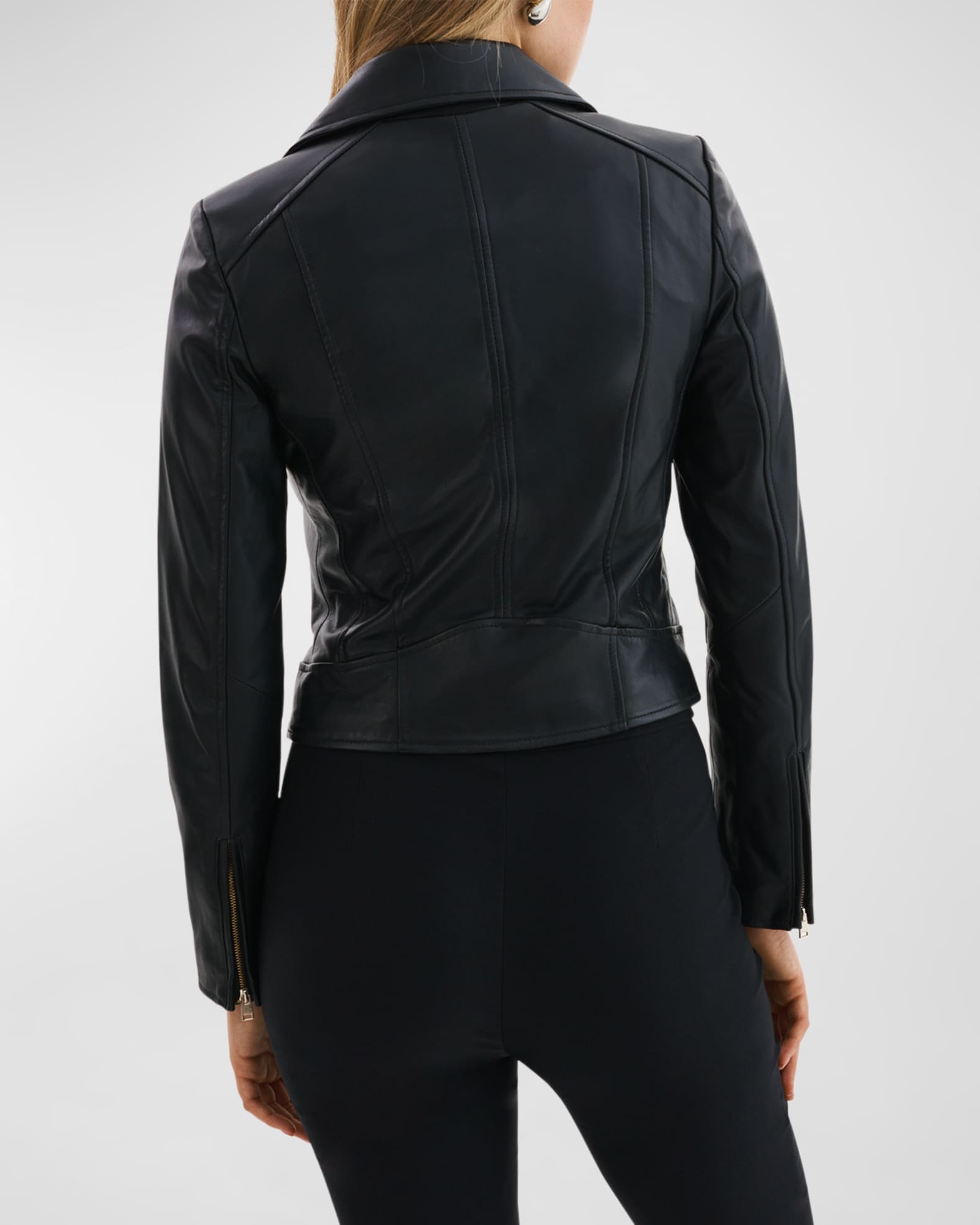 LaMarque Kelsey Leather Biker Jacket | Neiman Marcus