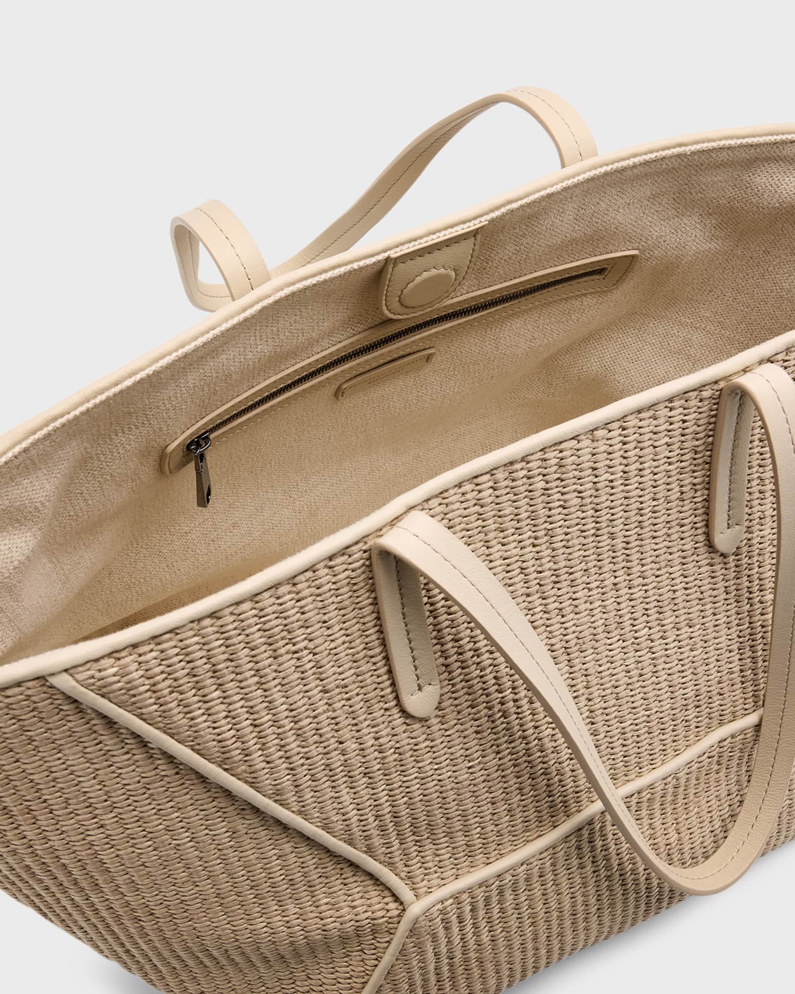 【関税込み】BRUNELLO CUCINELLI 'BC Duo' shopping bag Calfskin BC Duo bag for Woman in Pine Cone Brown | Brunello