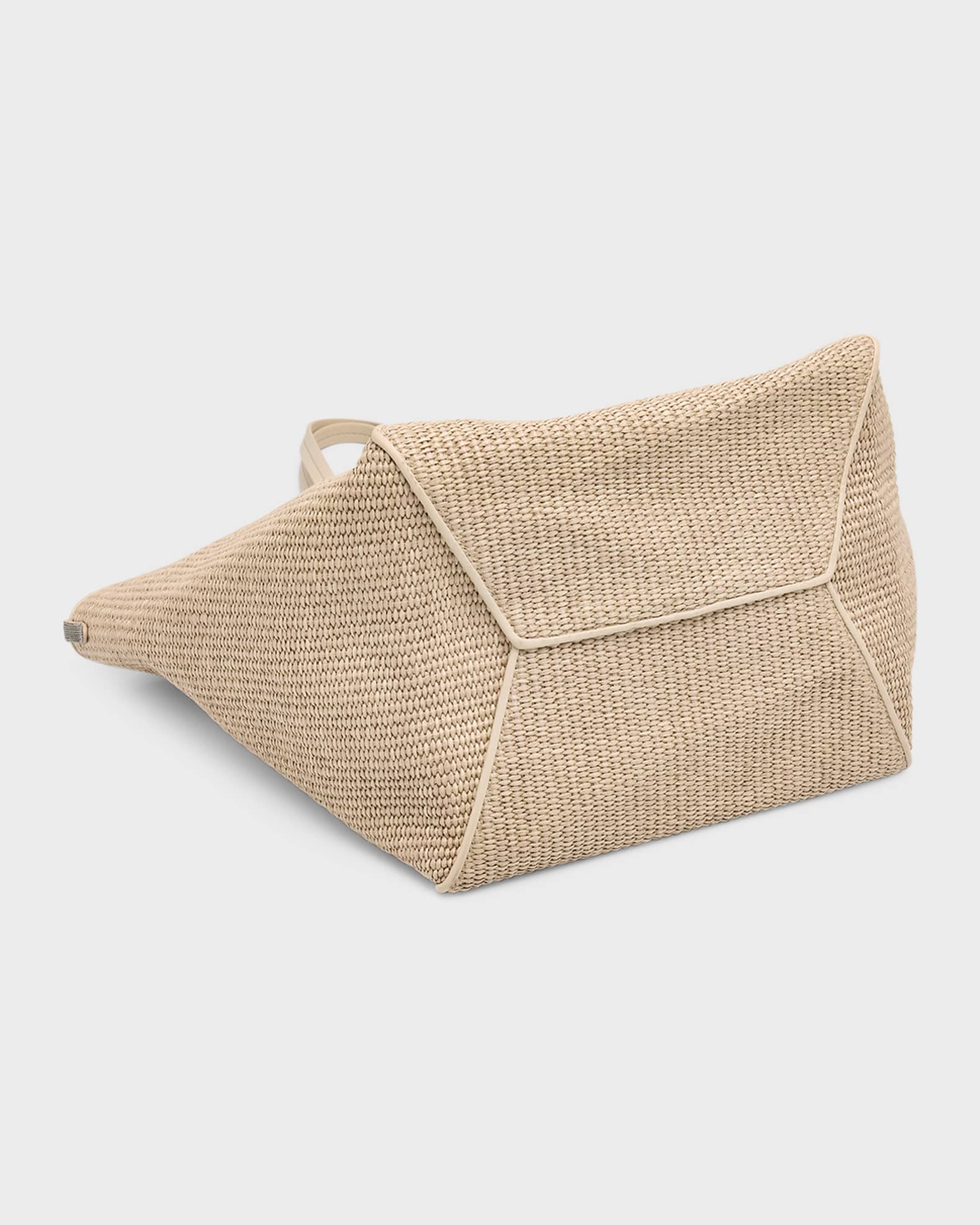 BC Duo Medium Shopper Raffia Tote Bag 1