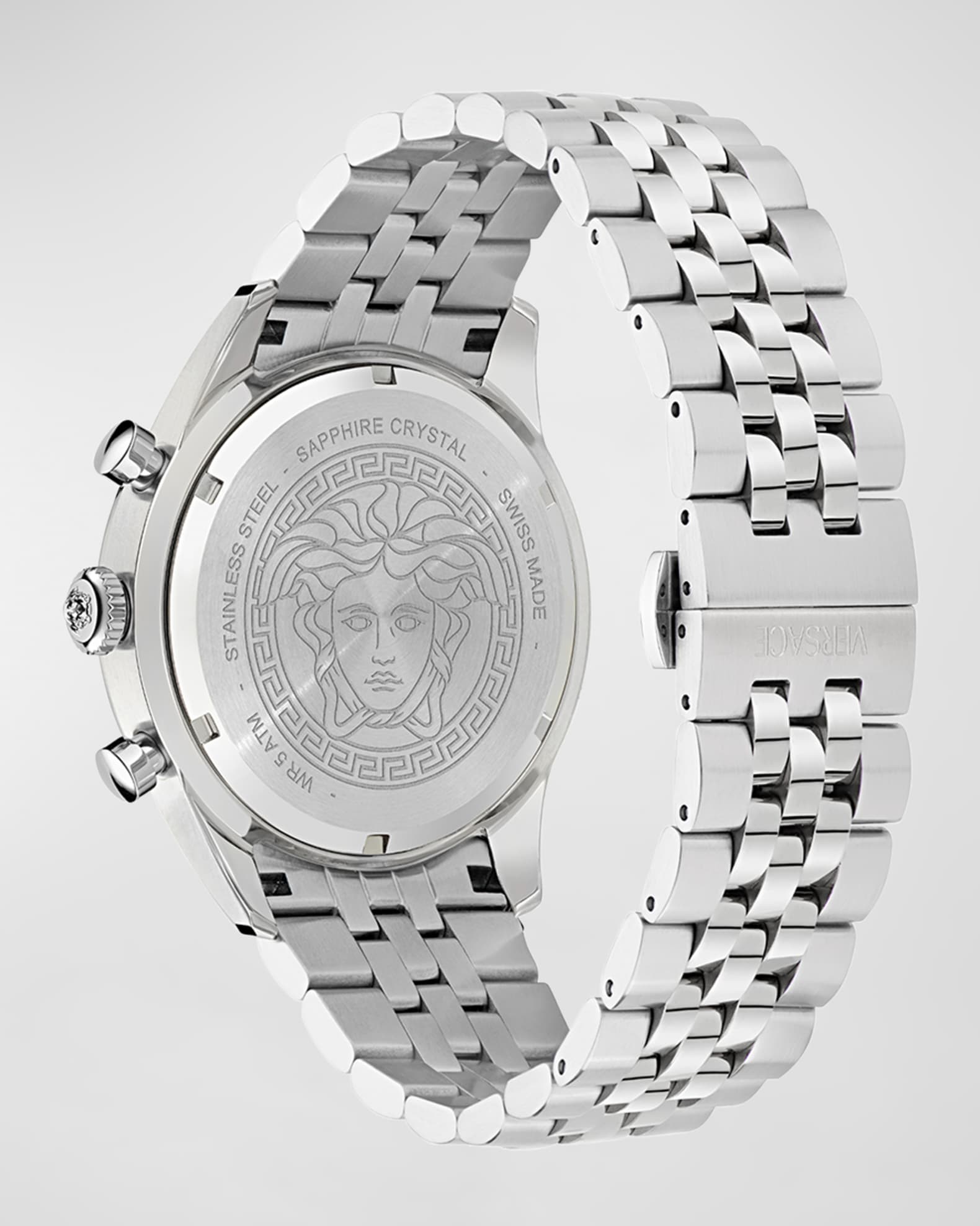 Versace Men s Chrono Master Stainless Steel Bracelet Watch 44mm Neiman Marcus