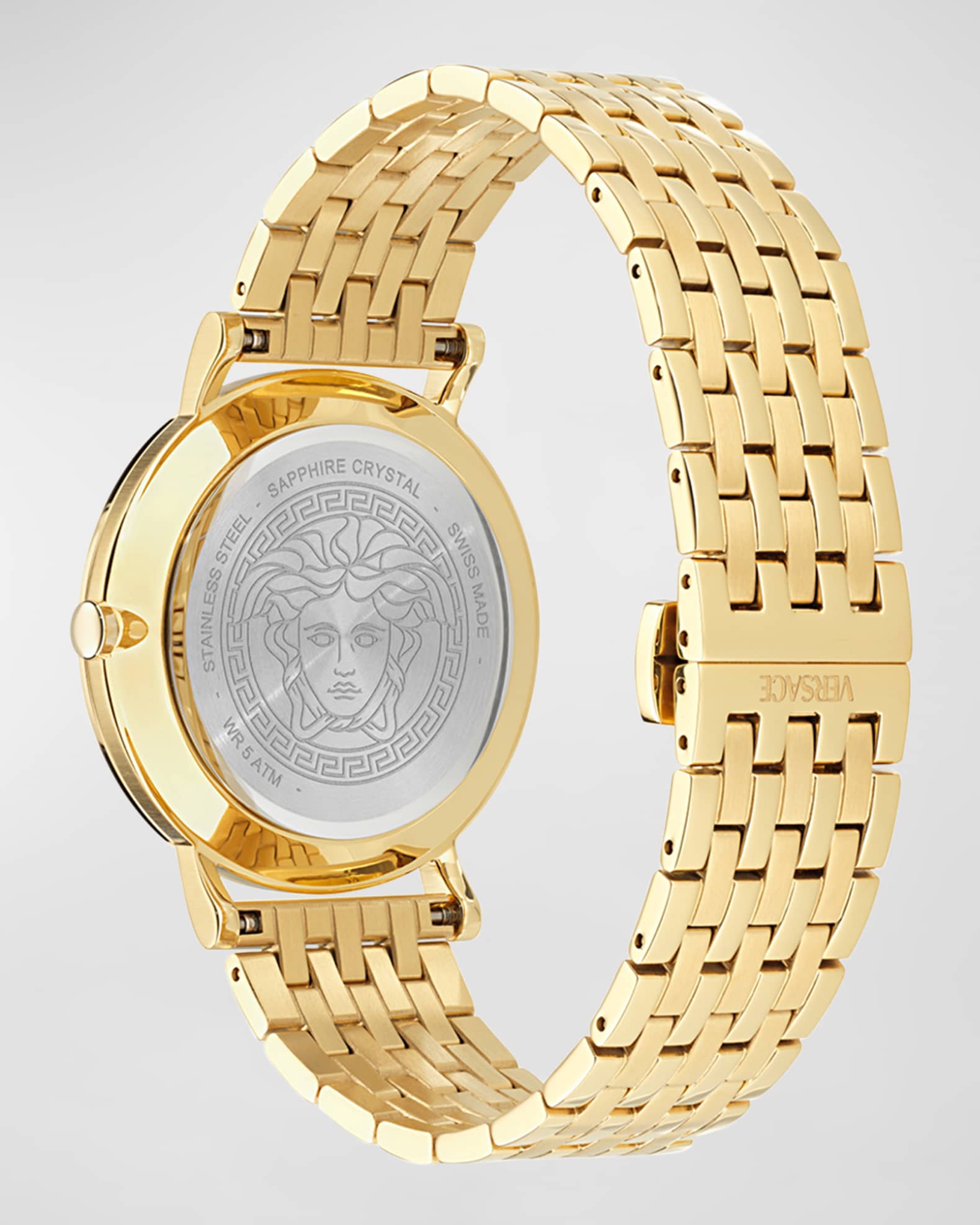 Versace thin greca circle ring on sale
