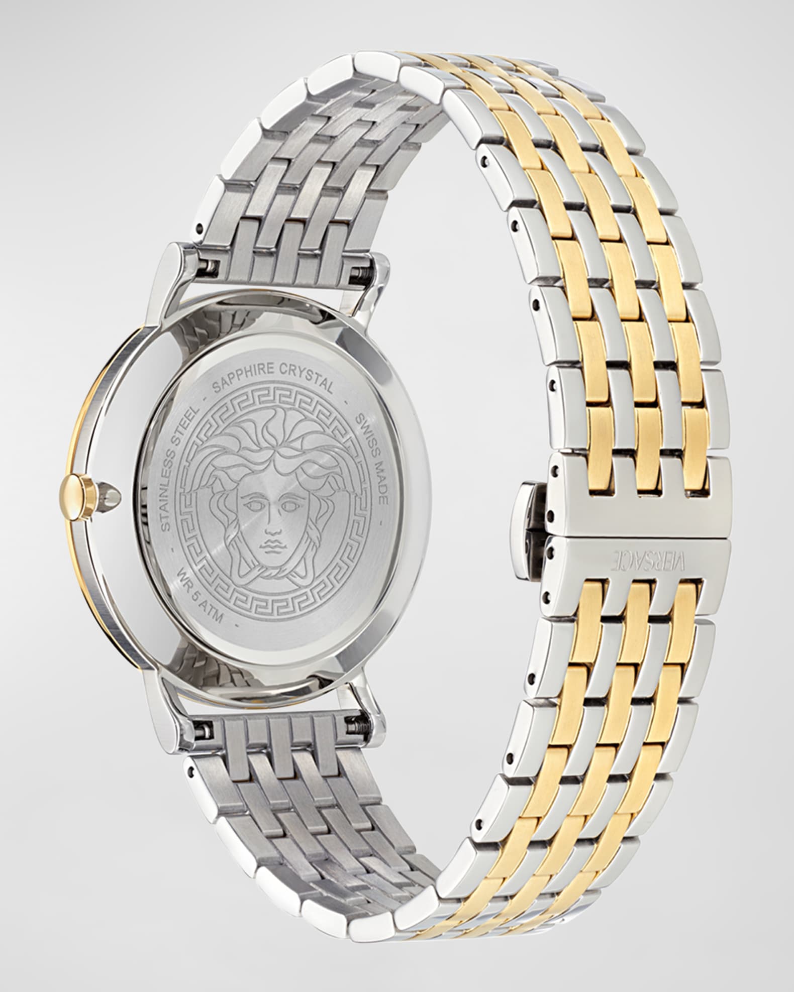 Versace stainless steel sapphire crystal watch on sale