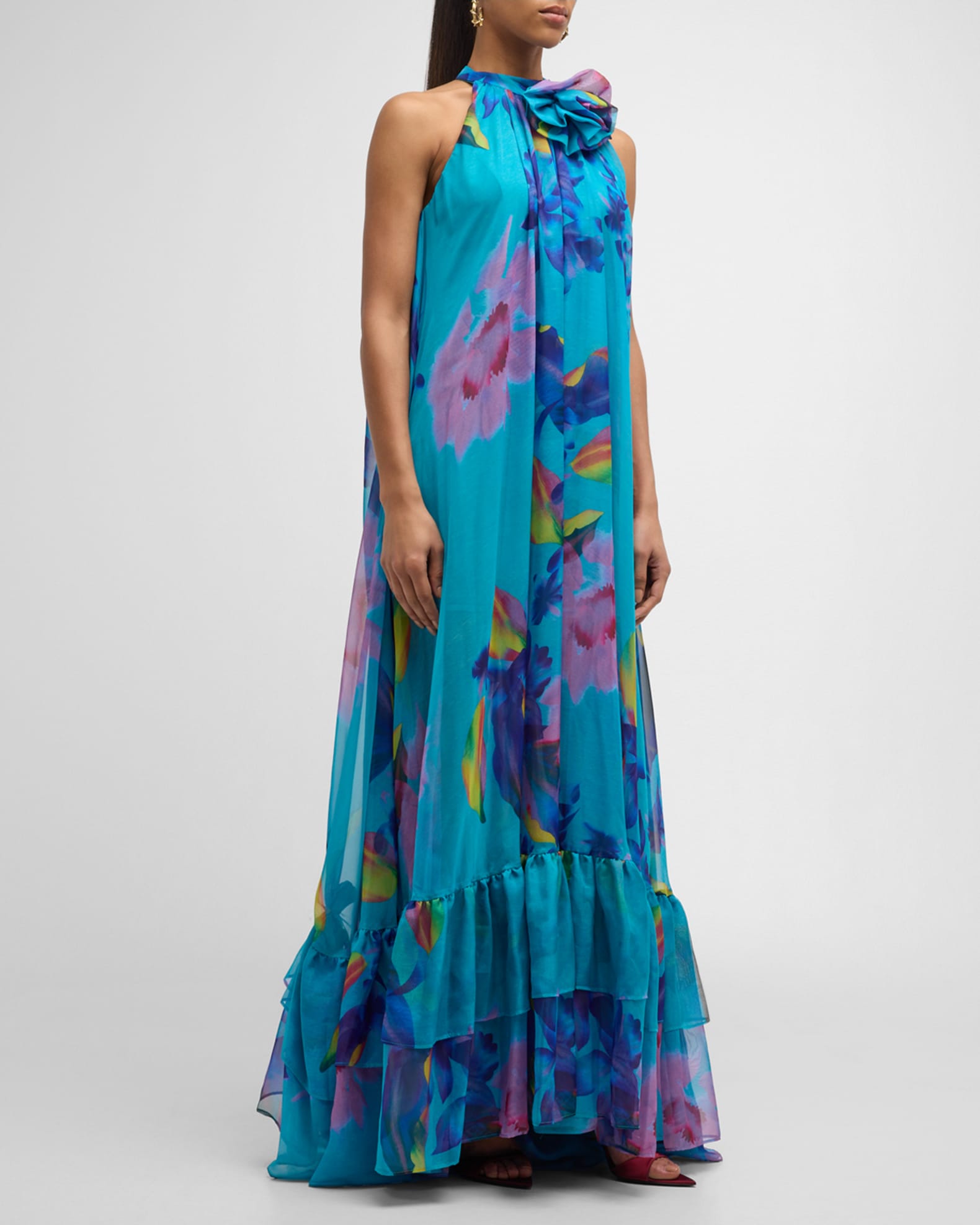 Halter trapeze dress cheap