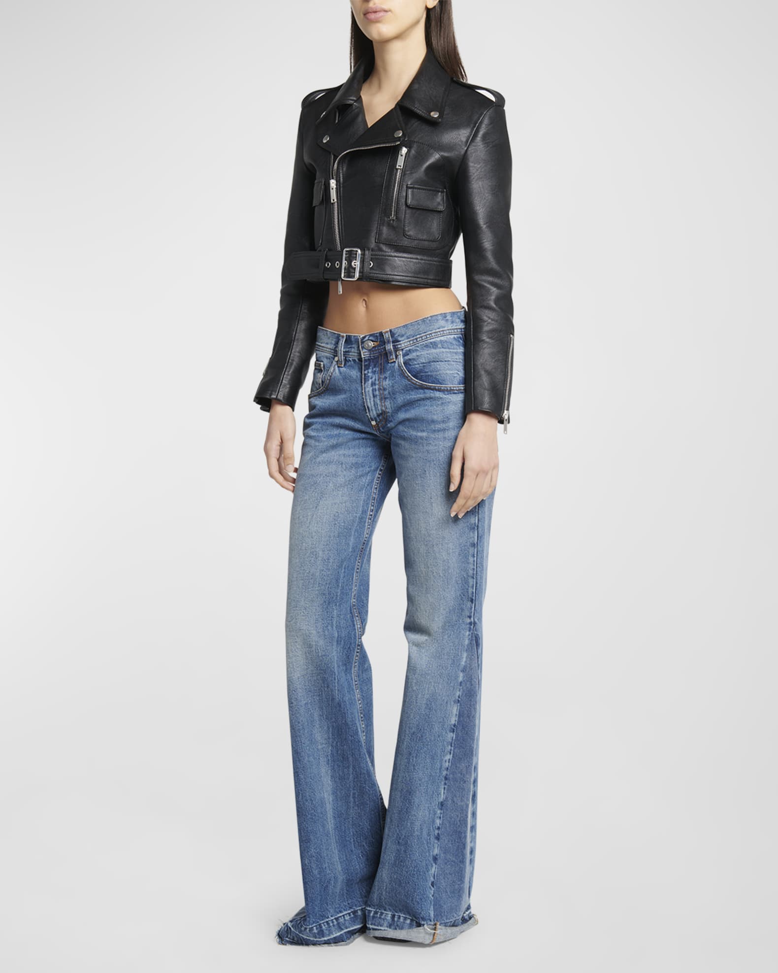 Stella McCartney Altermat Mini Biker Jacket Neiman Marcus