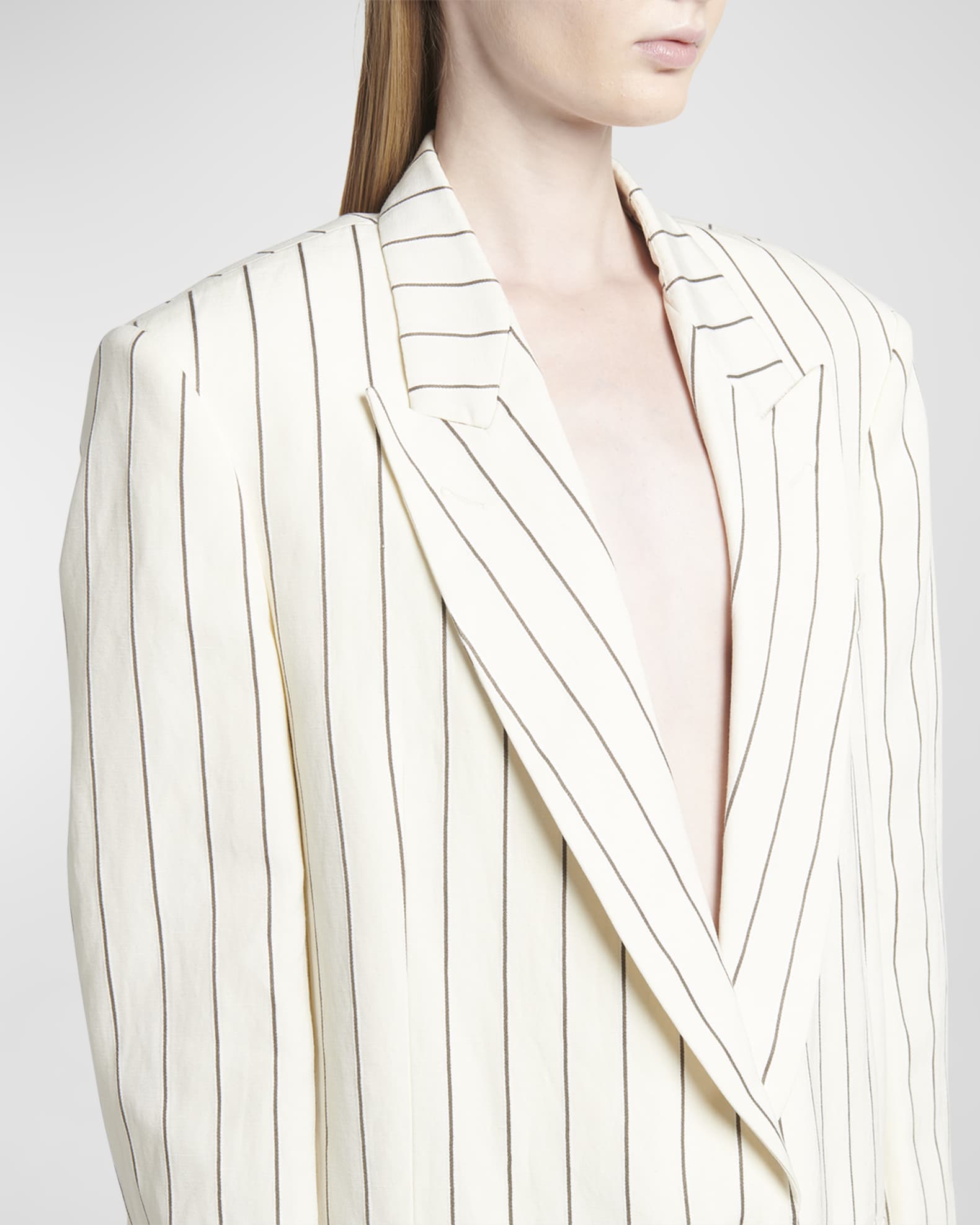 Pinstripe Anine Bing Ryan Blazer Single-Breasted Pinstripe Suit